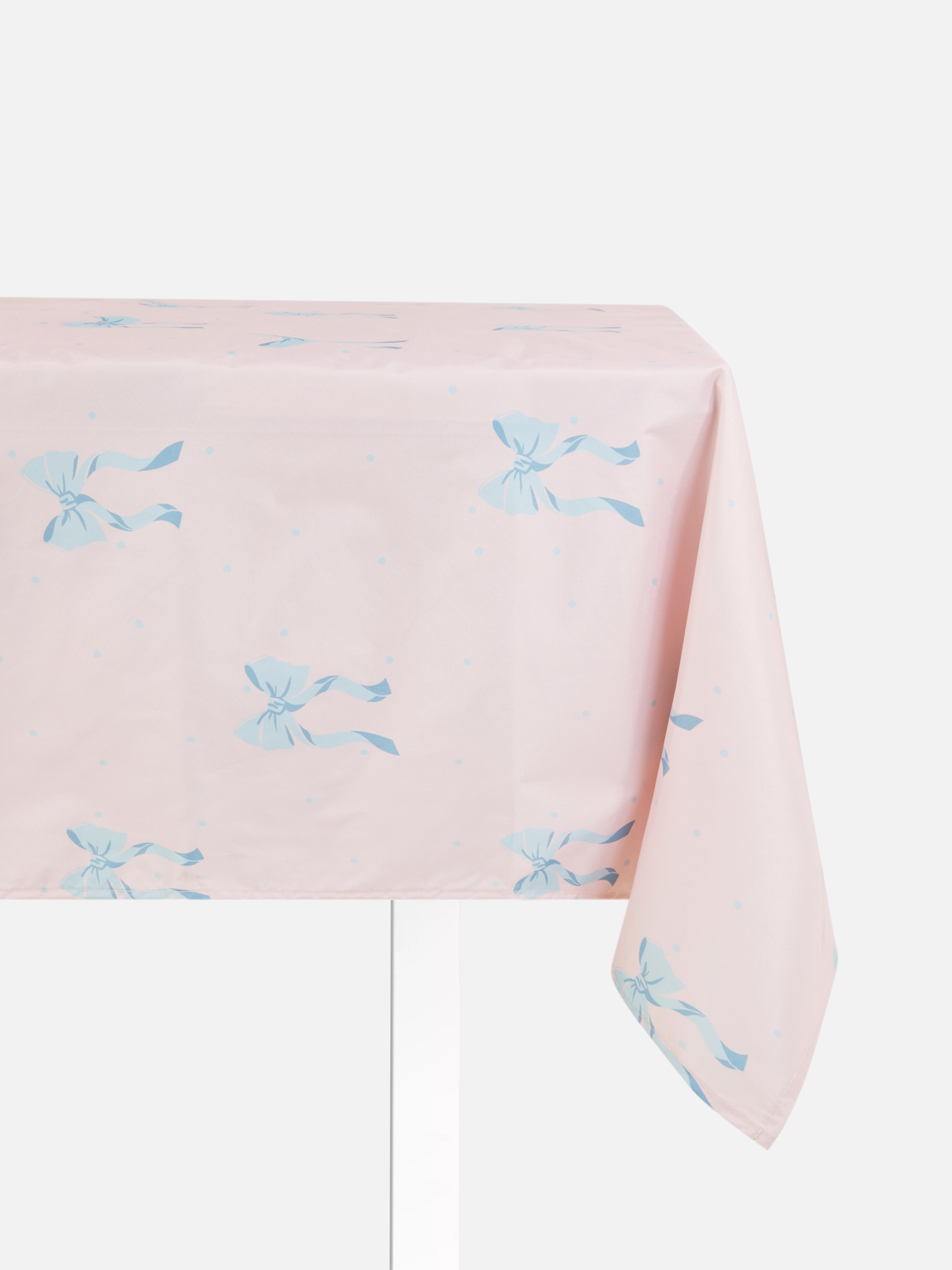 Abwischbare Tischdecke mit Schleifendesign