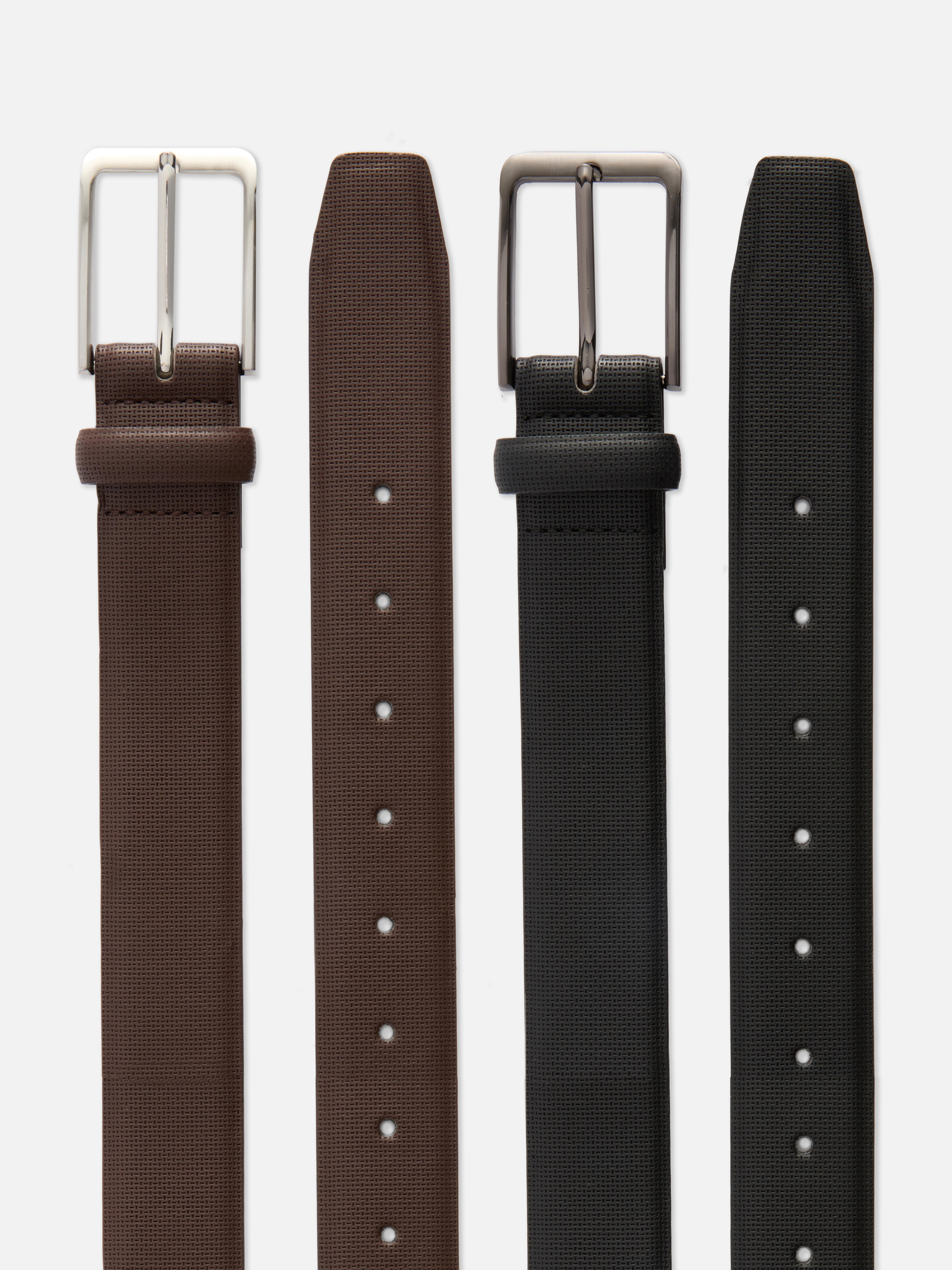 Pack de 2 cinturones en relieve