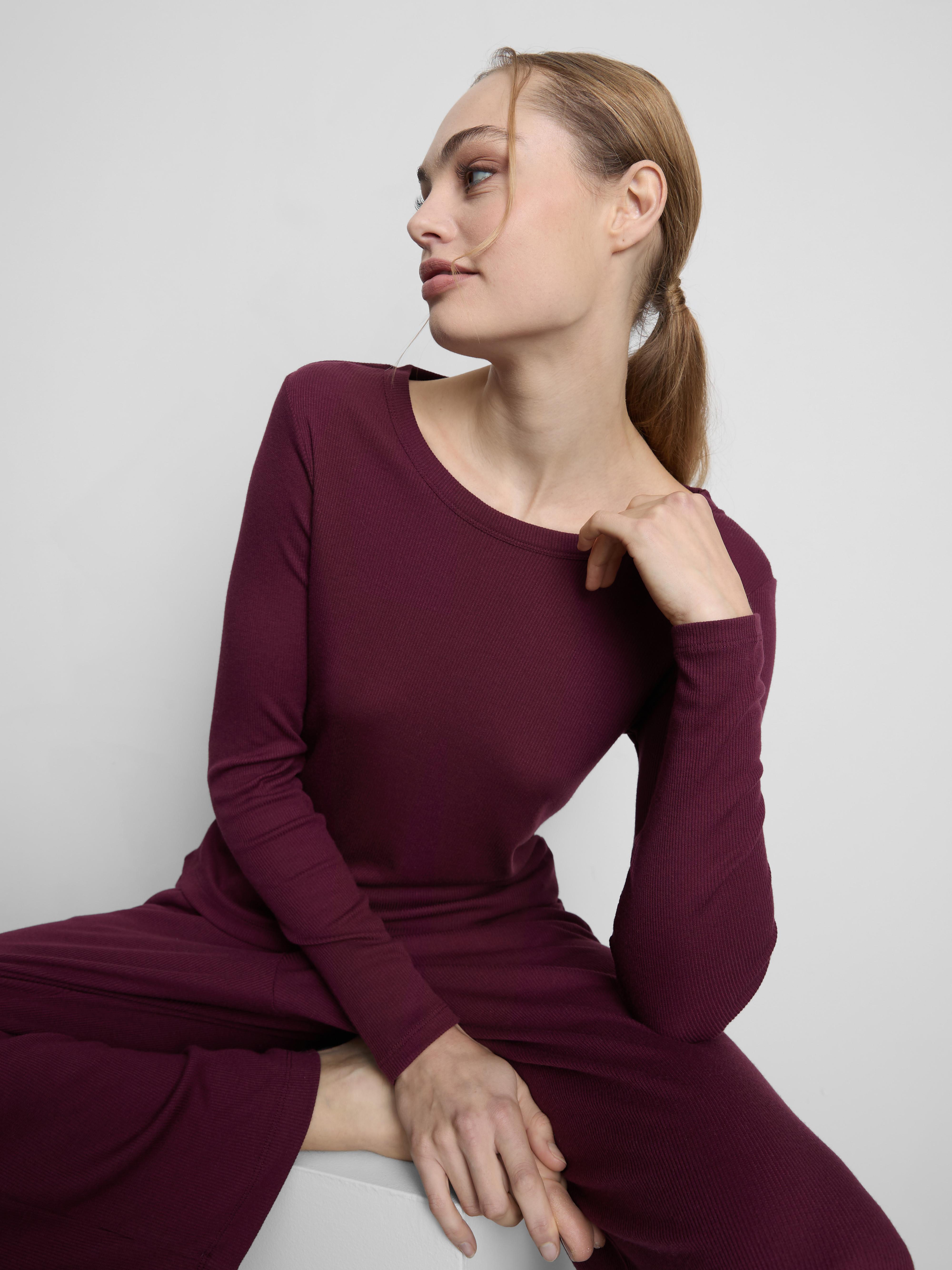 Ribbed Jersey Long Pyjamas