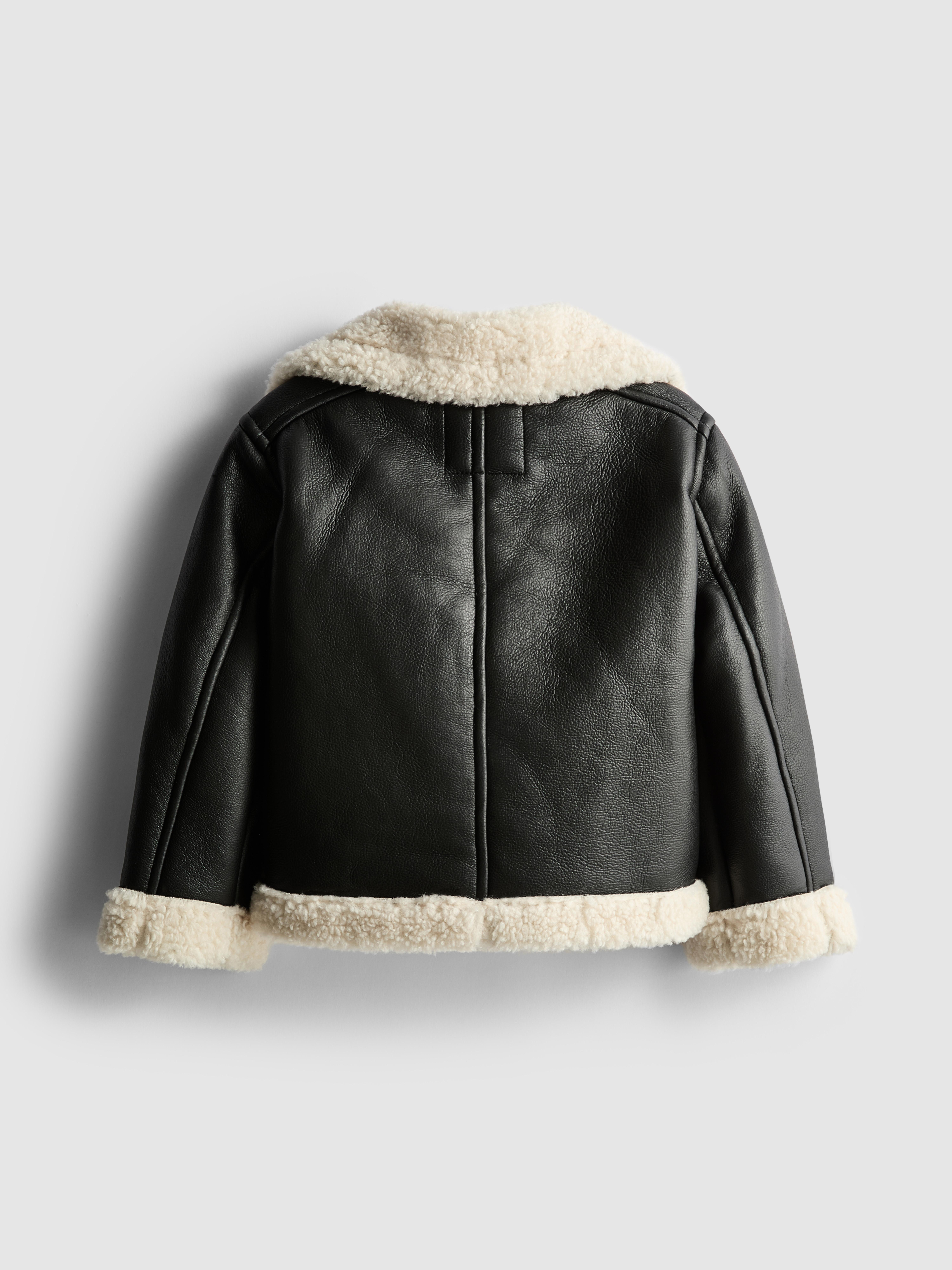 1.5-8yrs | Borg Trim Biker Jacket