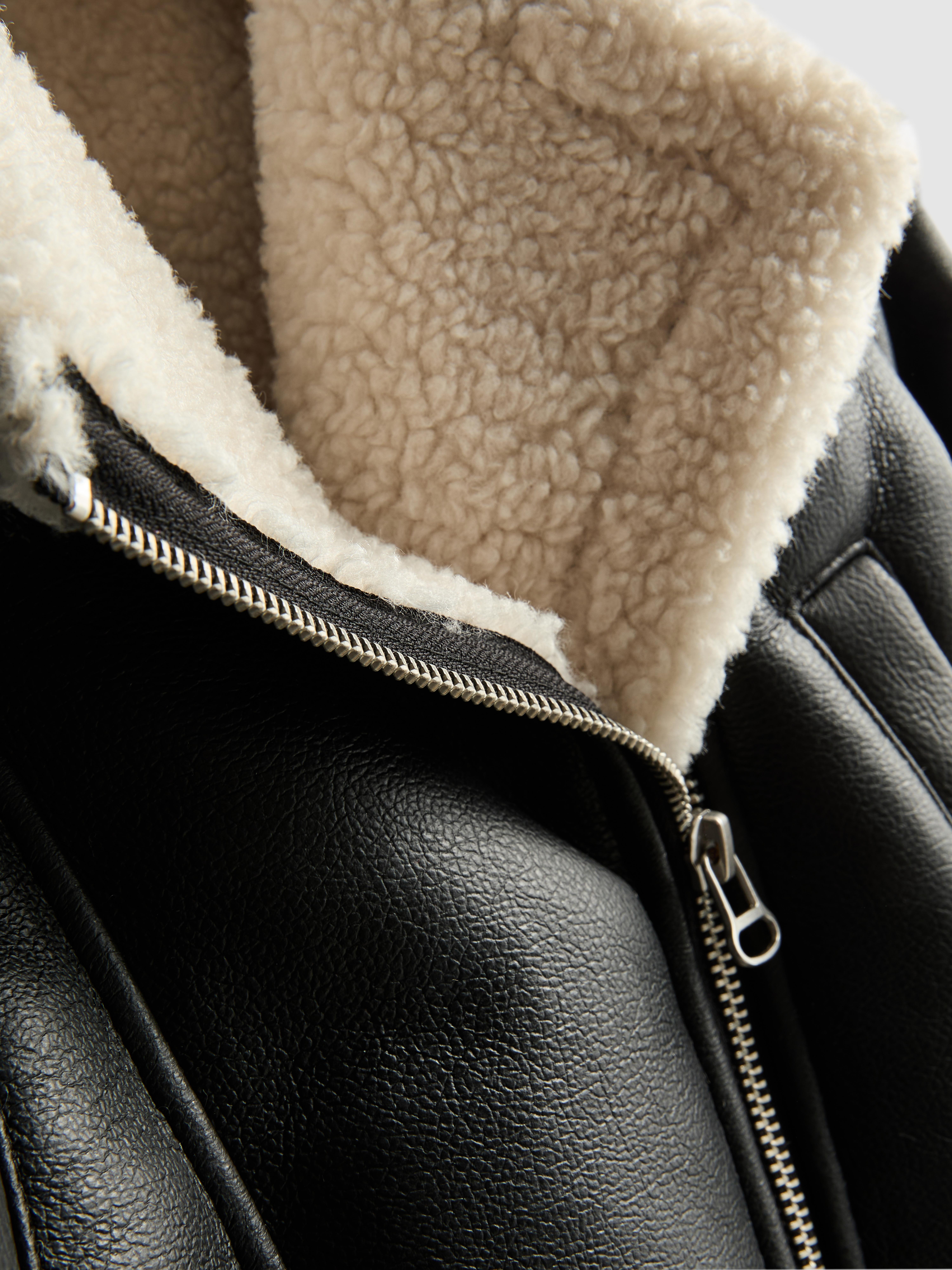 1.5-8yrs | Borg Trim Biker Jacket