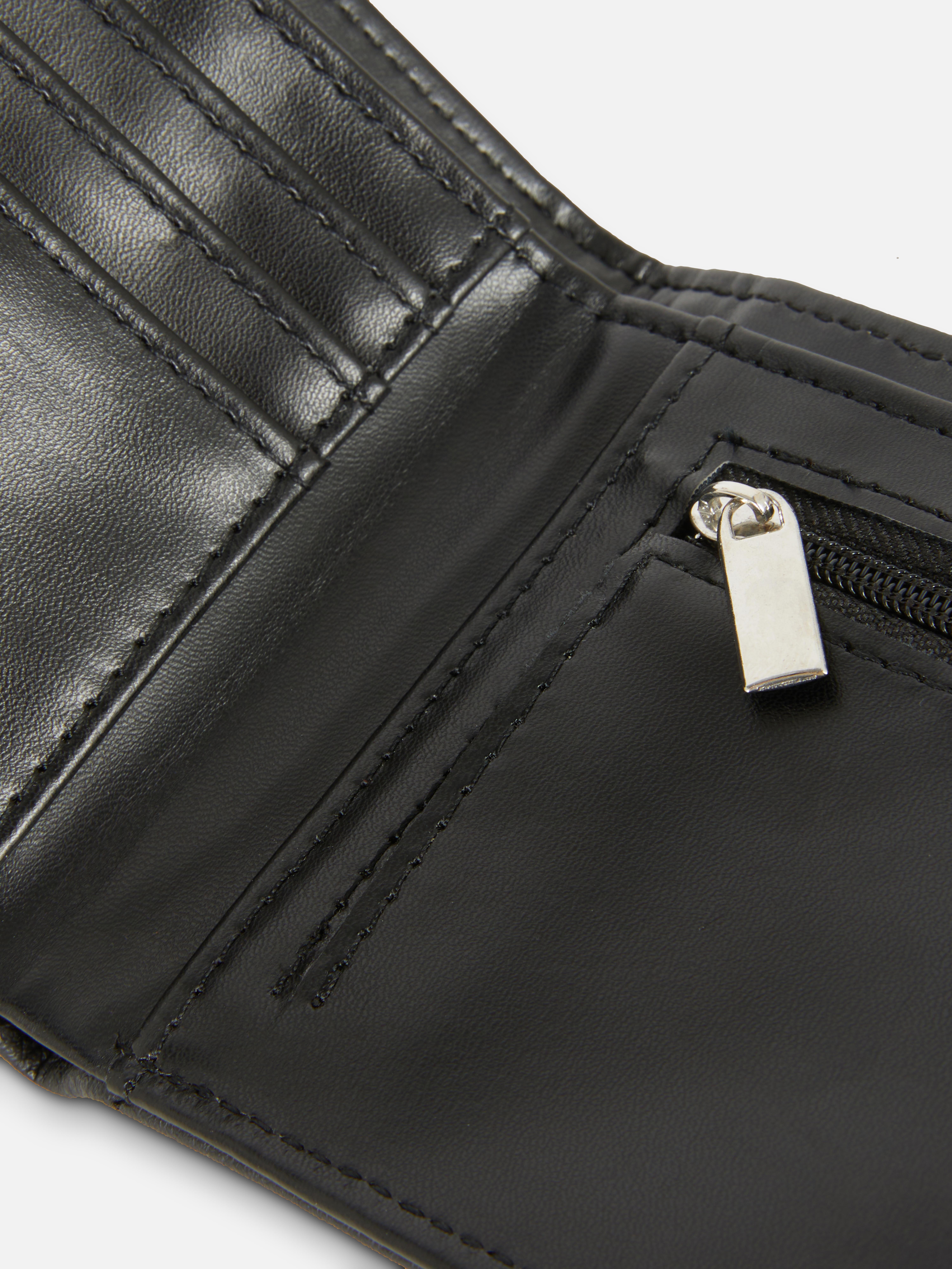 Kunstleder-Brieftasche mit Knopf