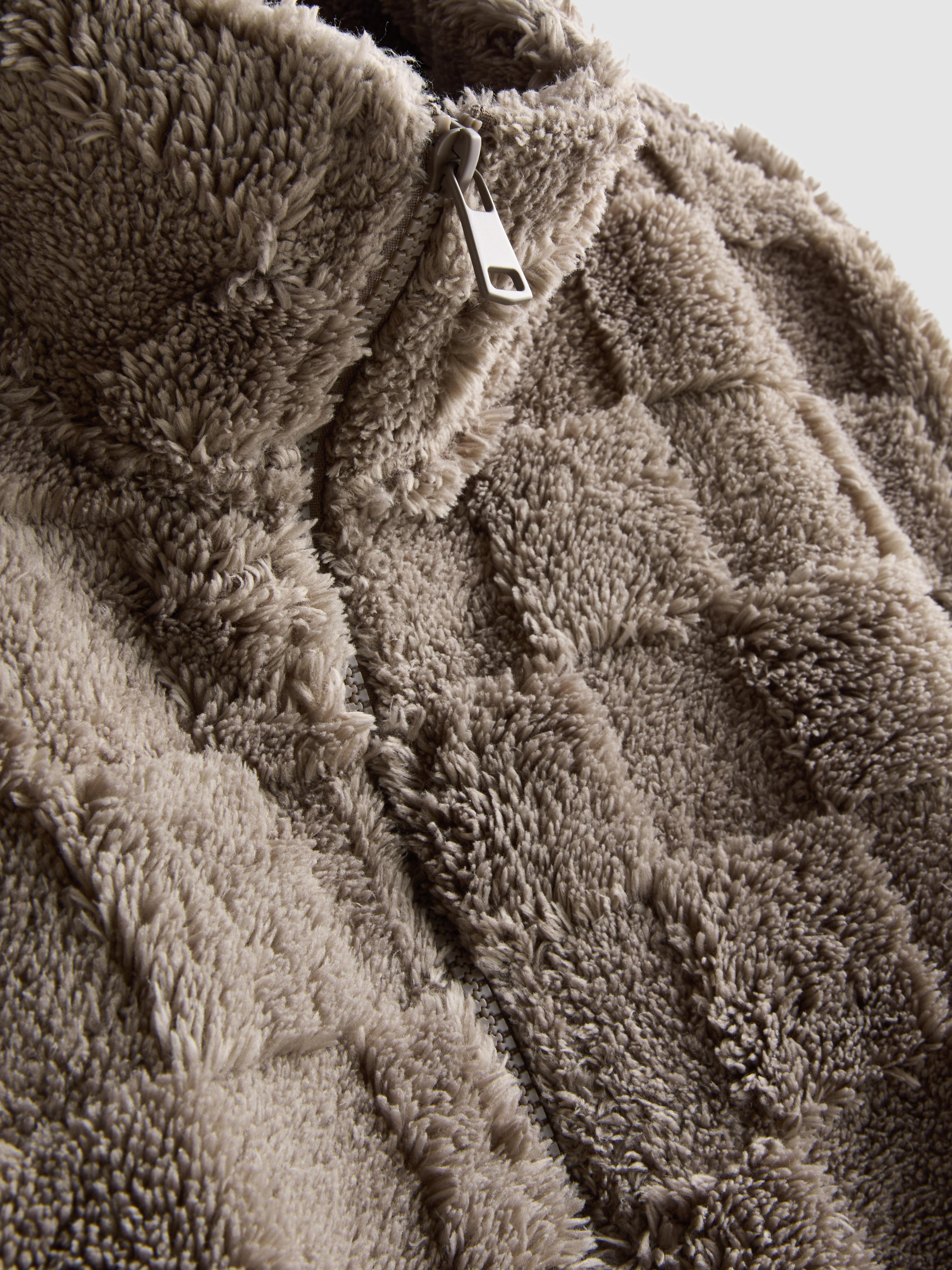 Checkerboard Fleece Pyjama Top