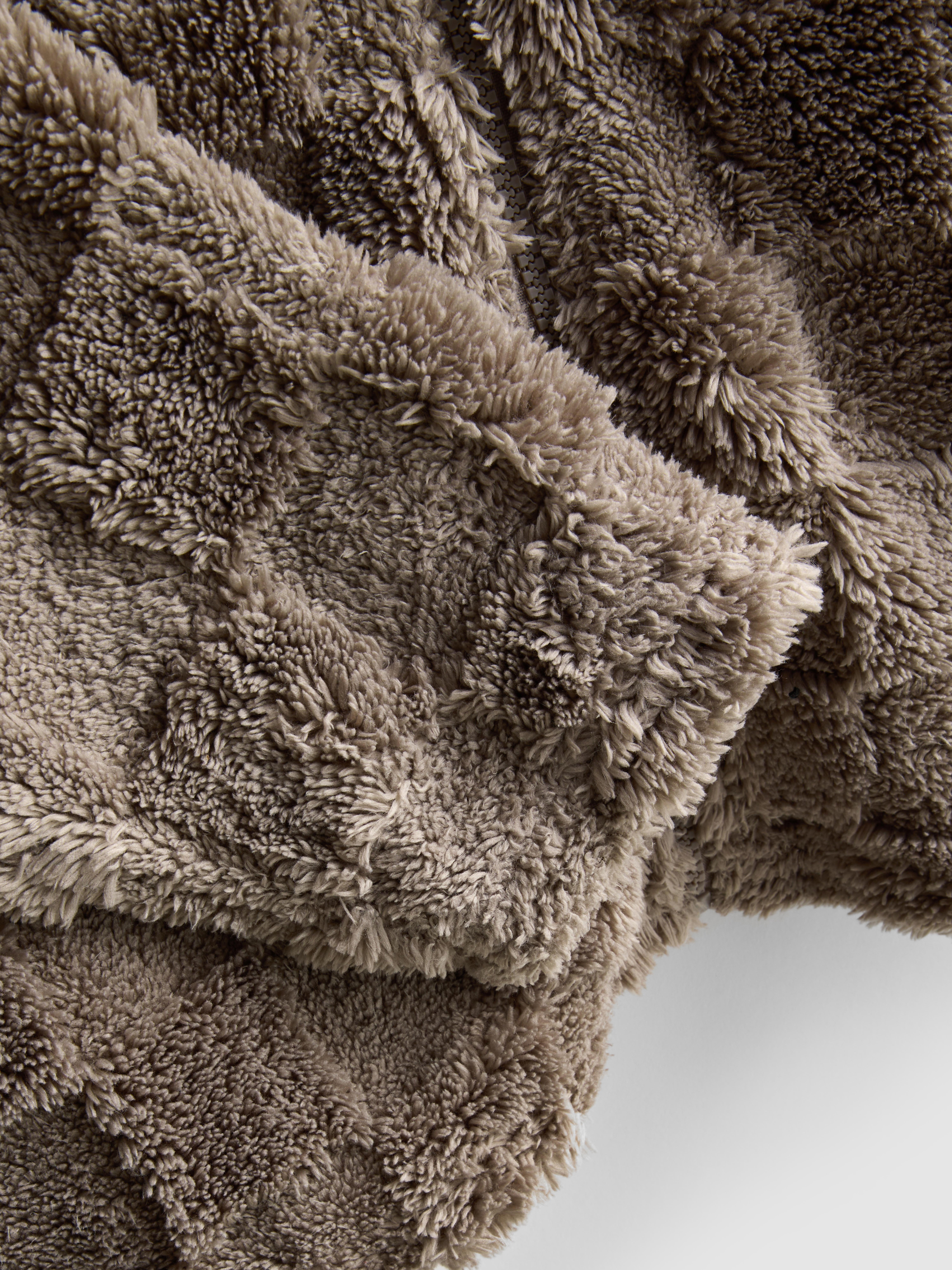 Checkerboard Fleece Pyjama Top