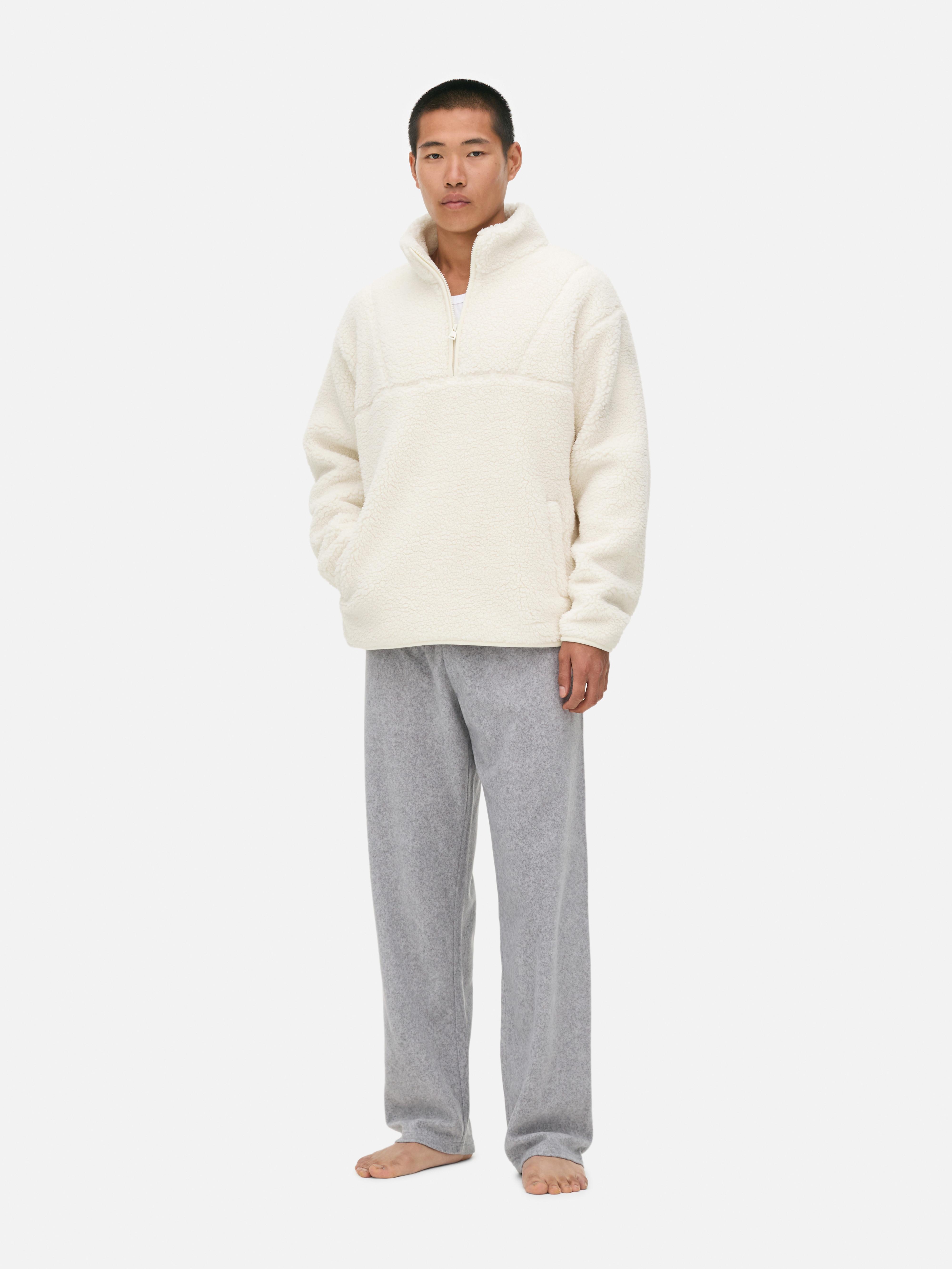 Funnel Neck Borg Lounge Sweatshirt