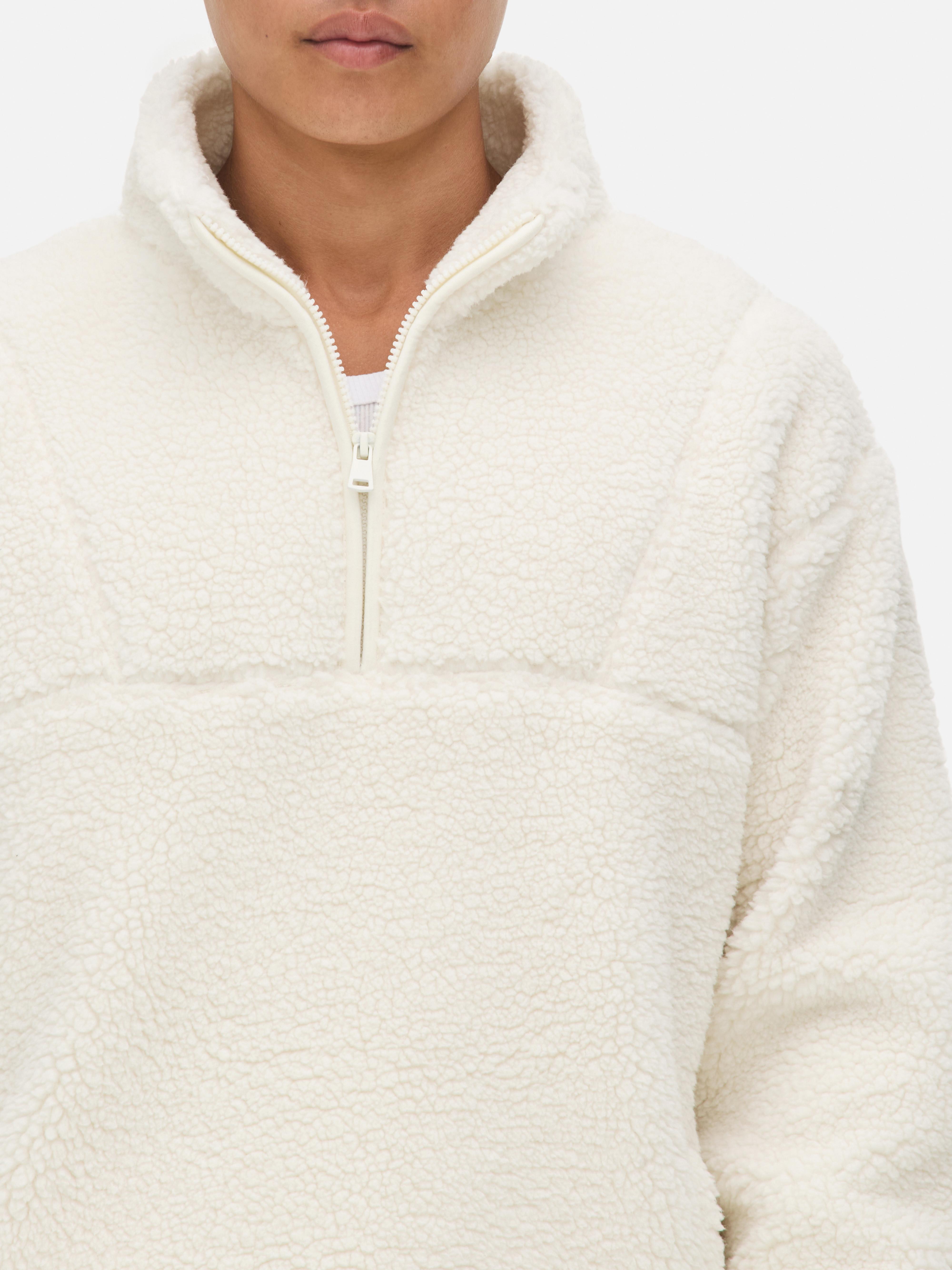 Funnel Neck Borg Lounge Sweatshirt