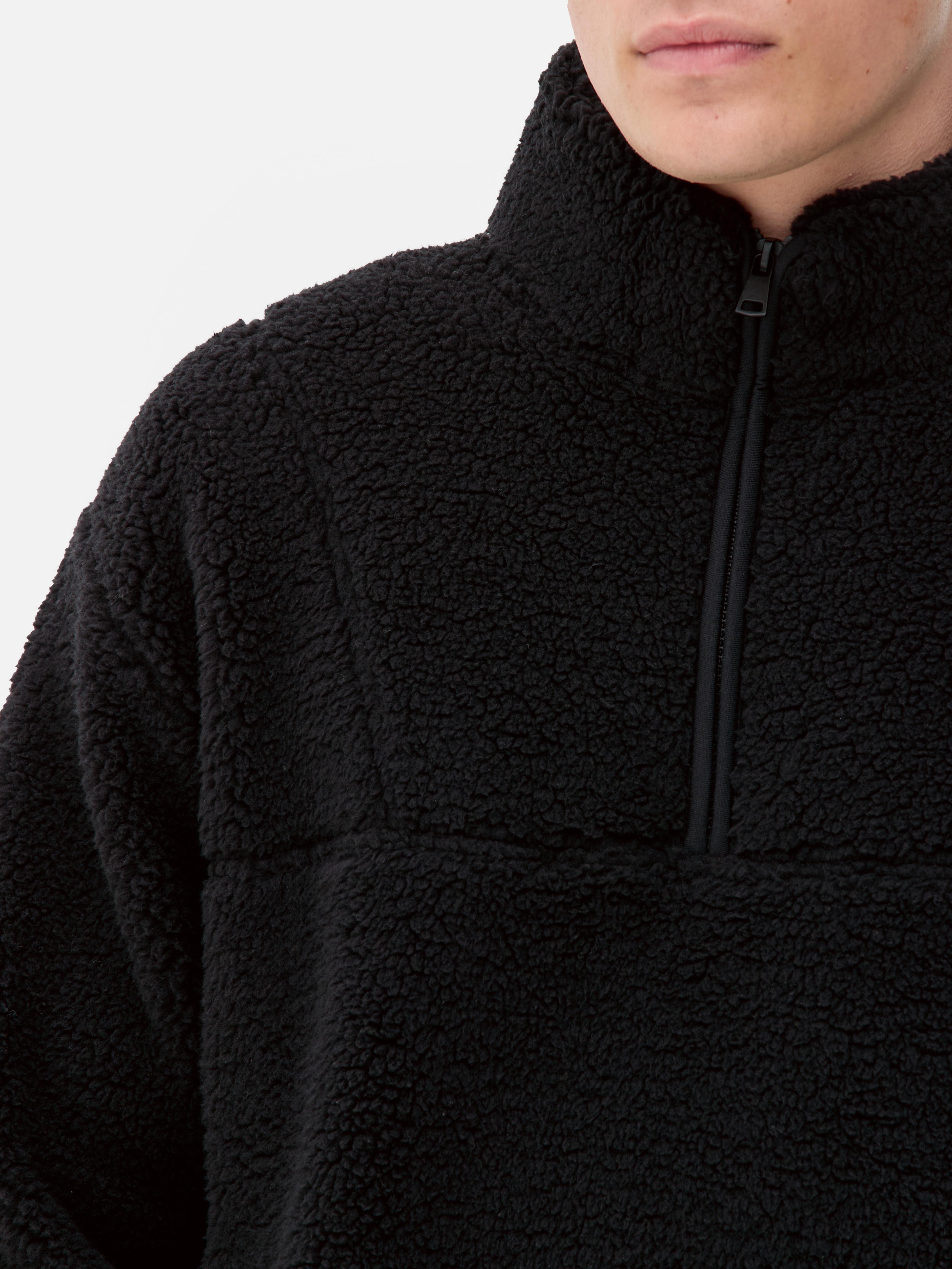 Funnel Neck Borg Lounge Sweatshirt
