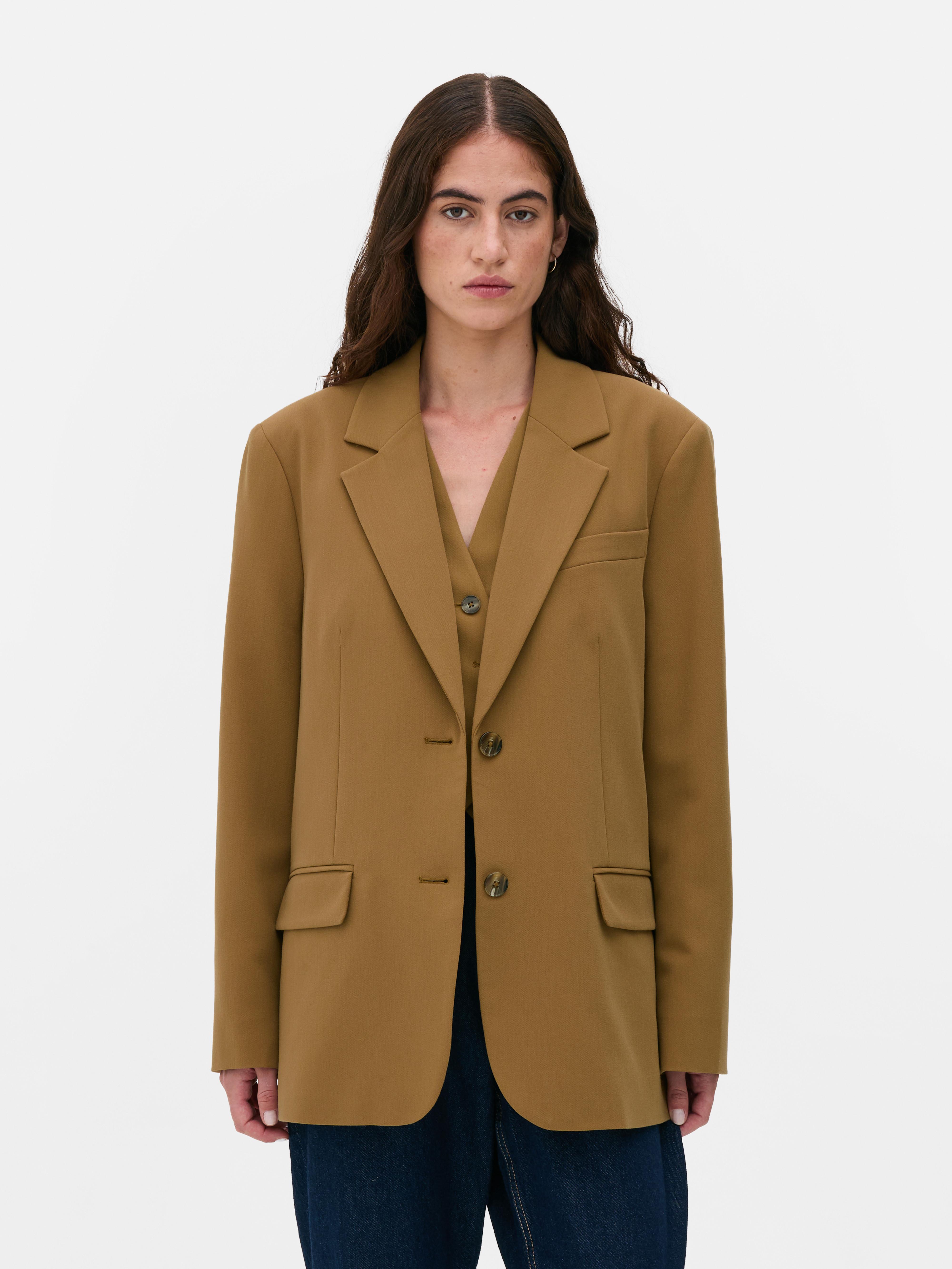 Single-breasted boyfriend-blazer