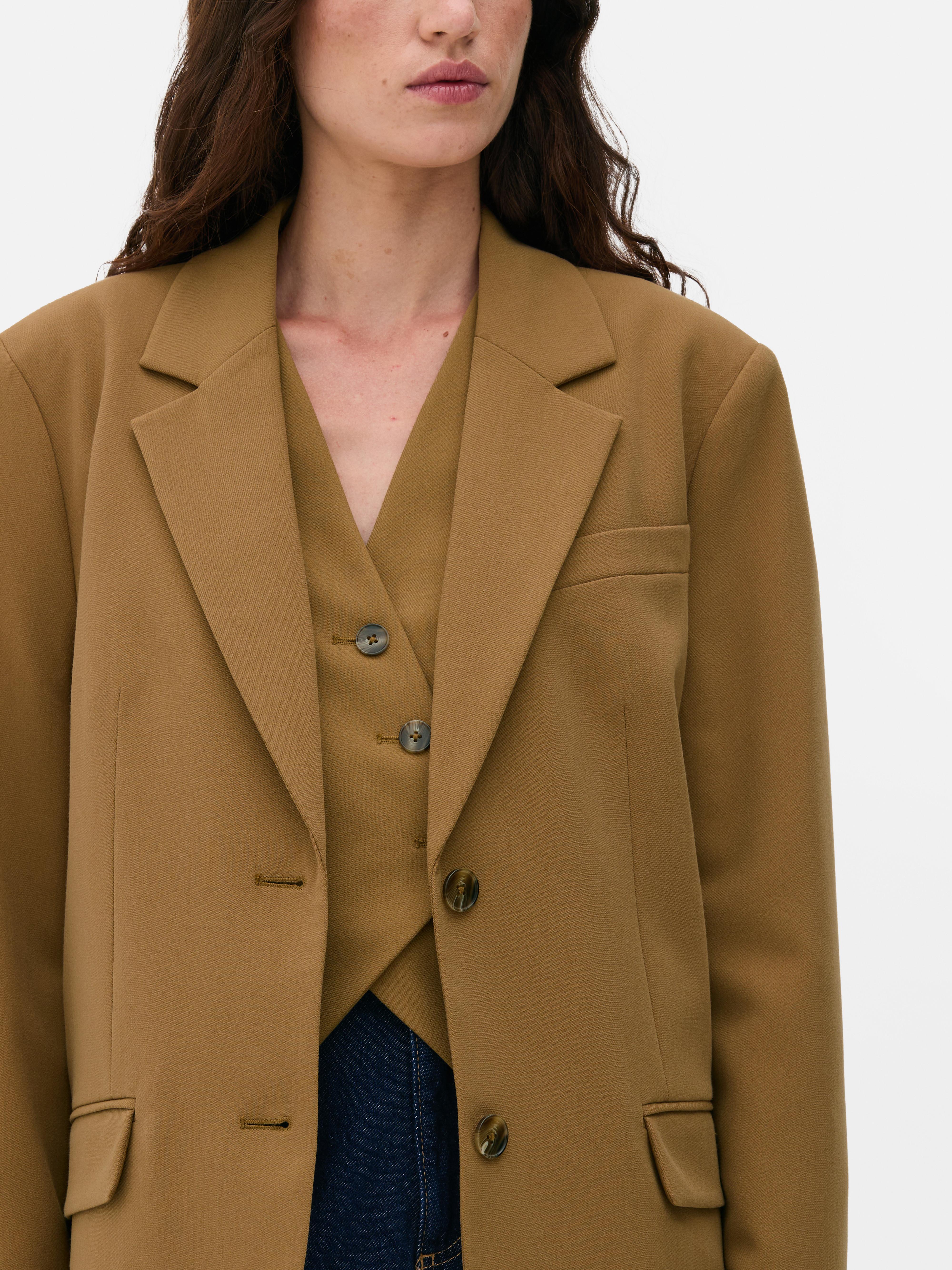 Single-breasted boyfriend-blazer