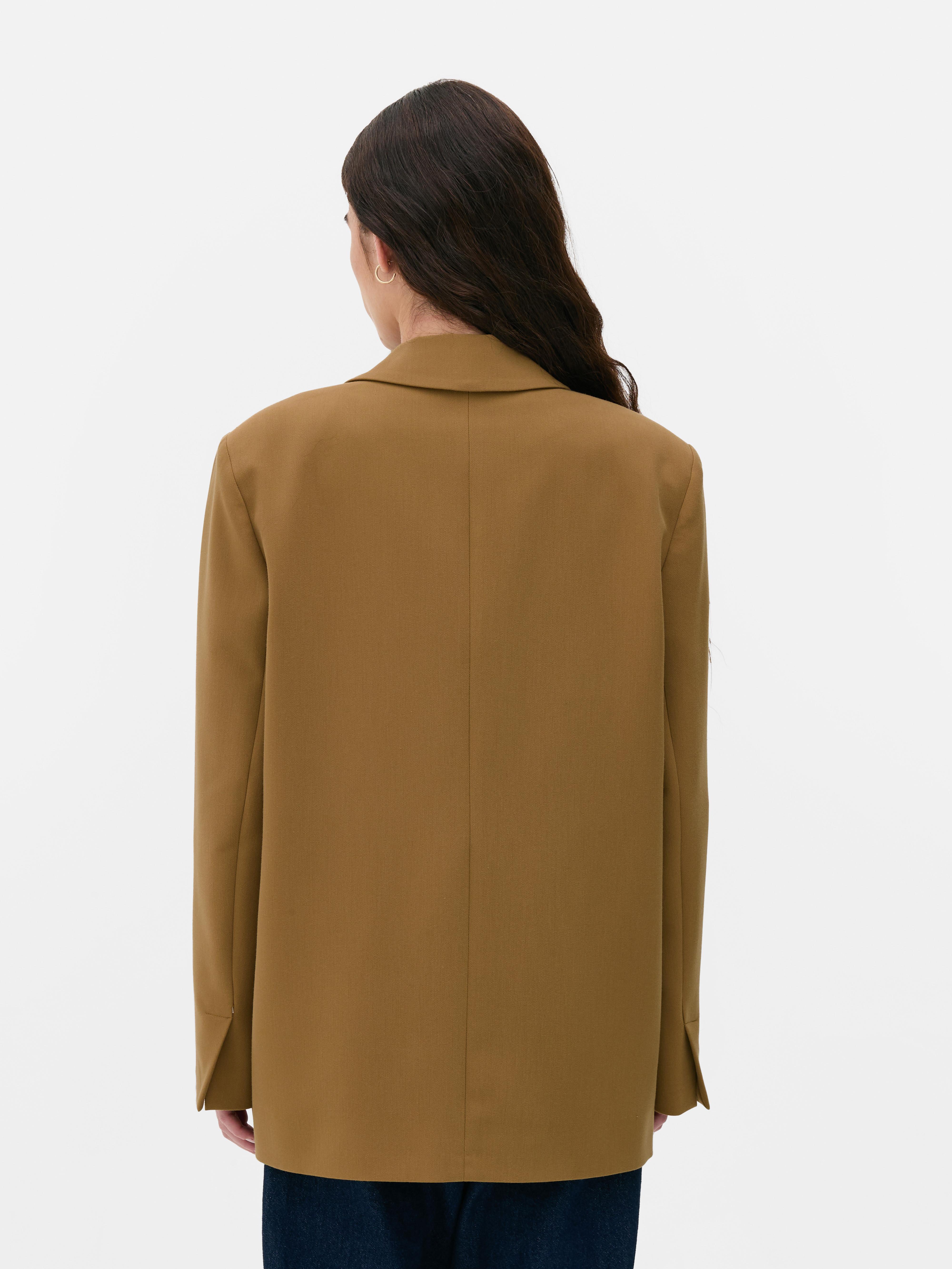 Single-breasted boyfriend-blazer
