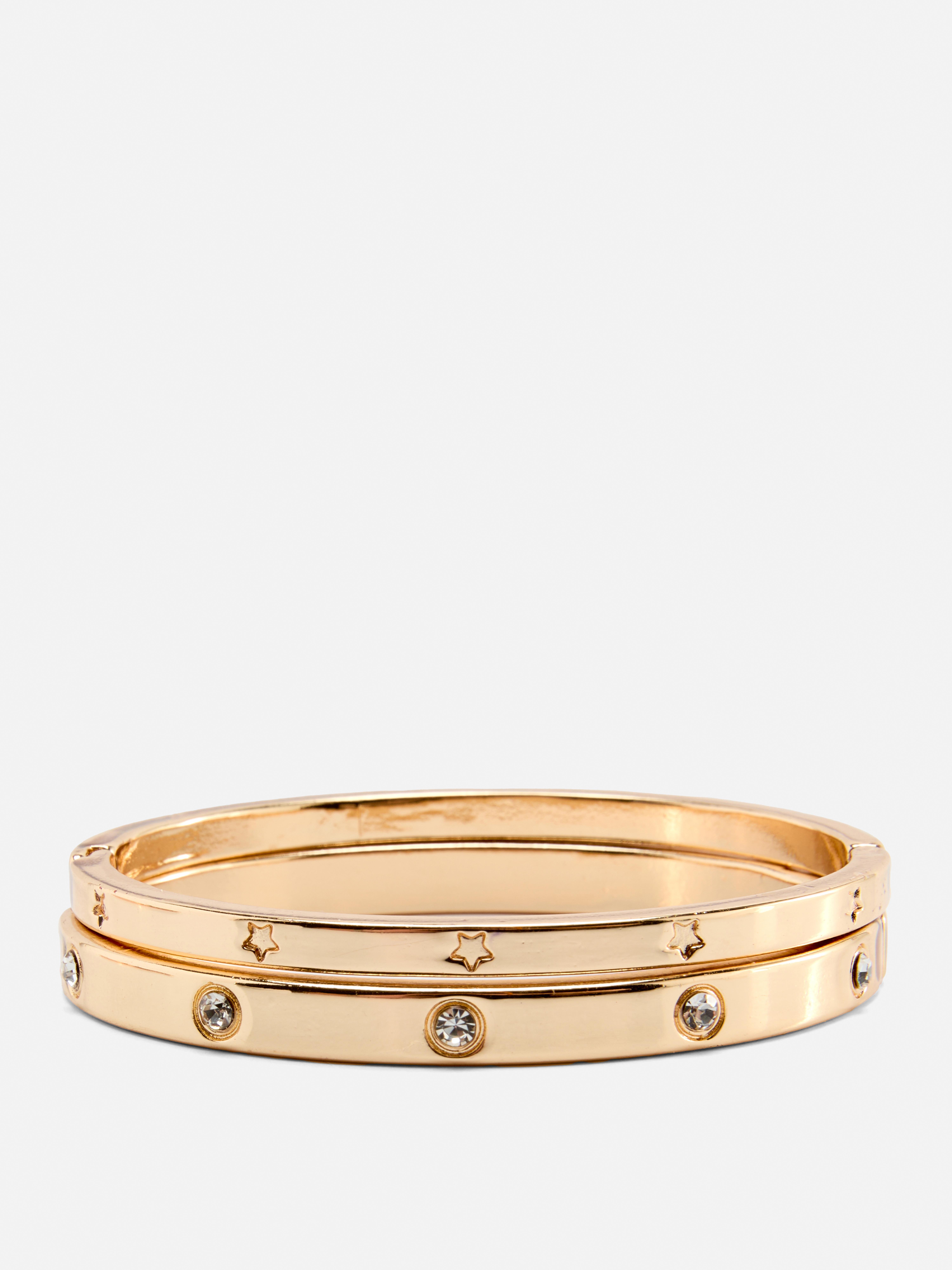 Lot de 2 bracelets joncs célestes The Edit