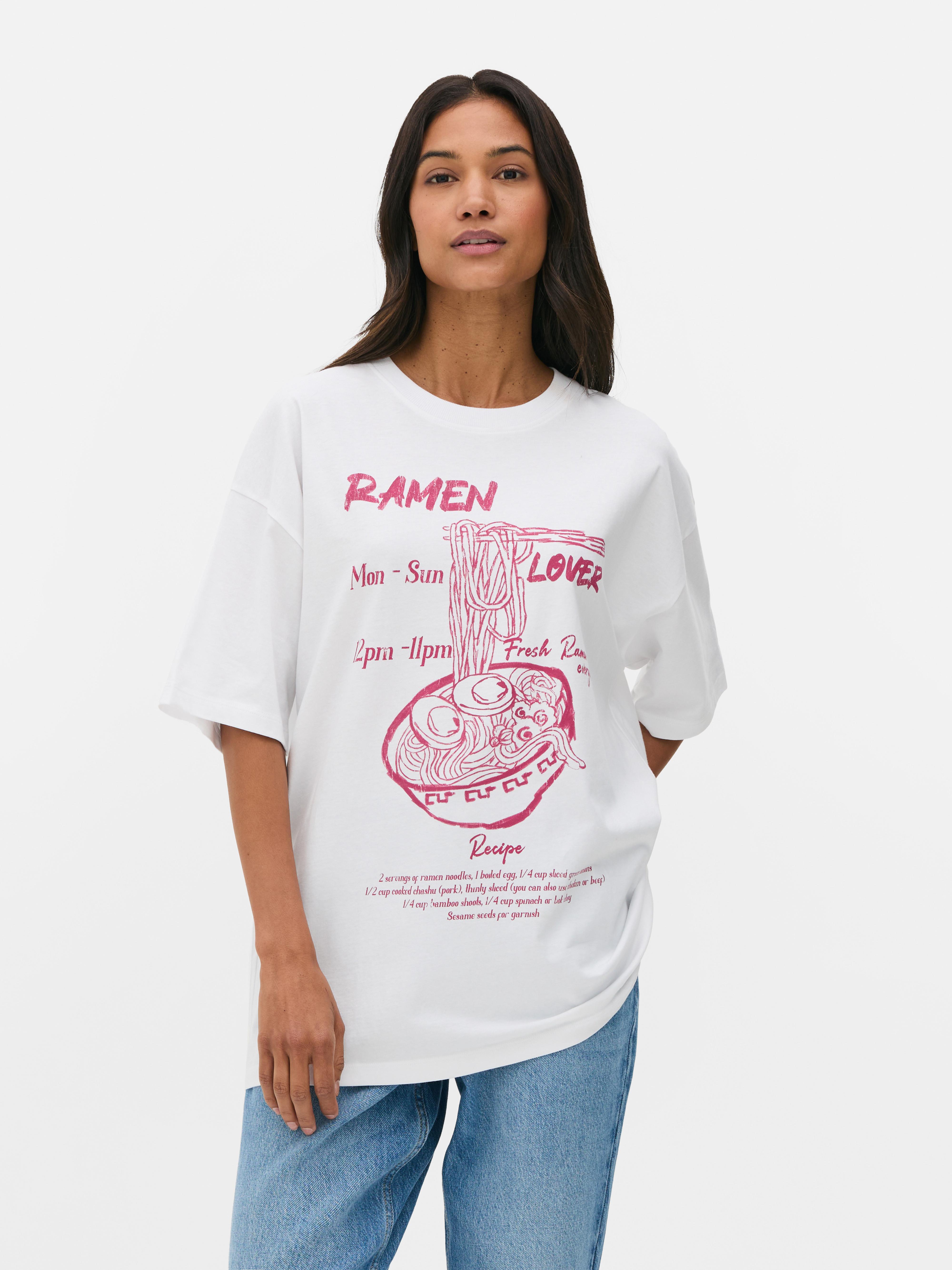 Oversized Printed Tee