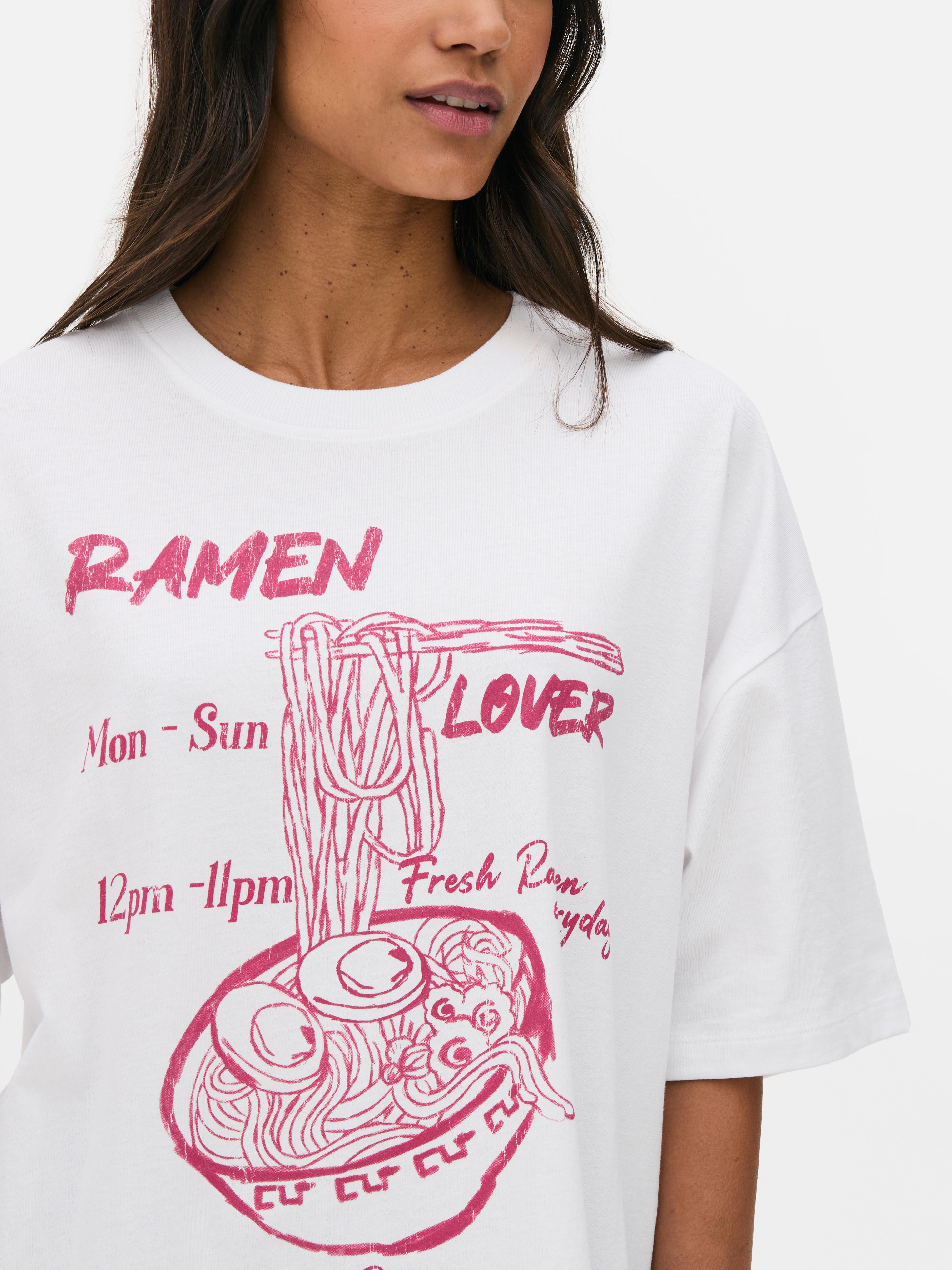 Oversized Printed Tee