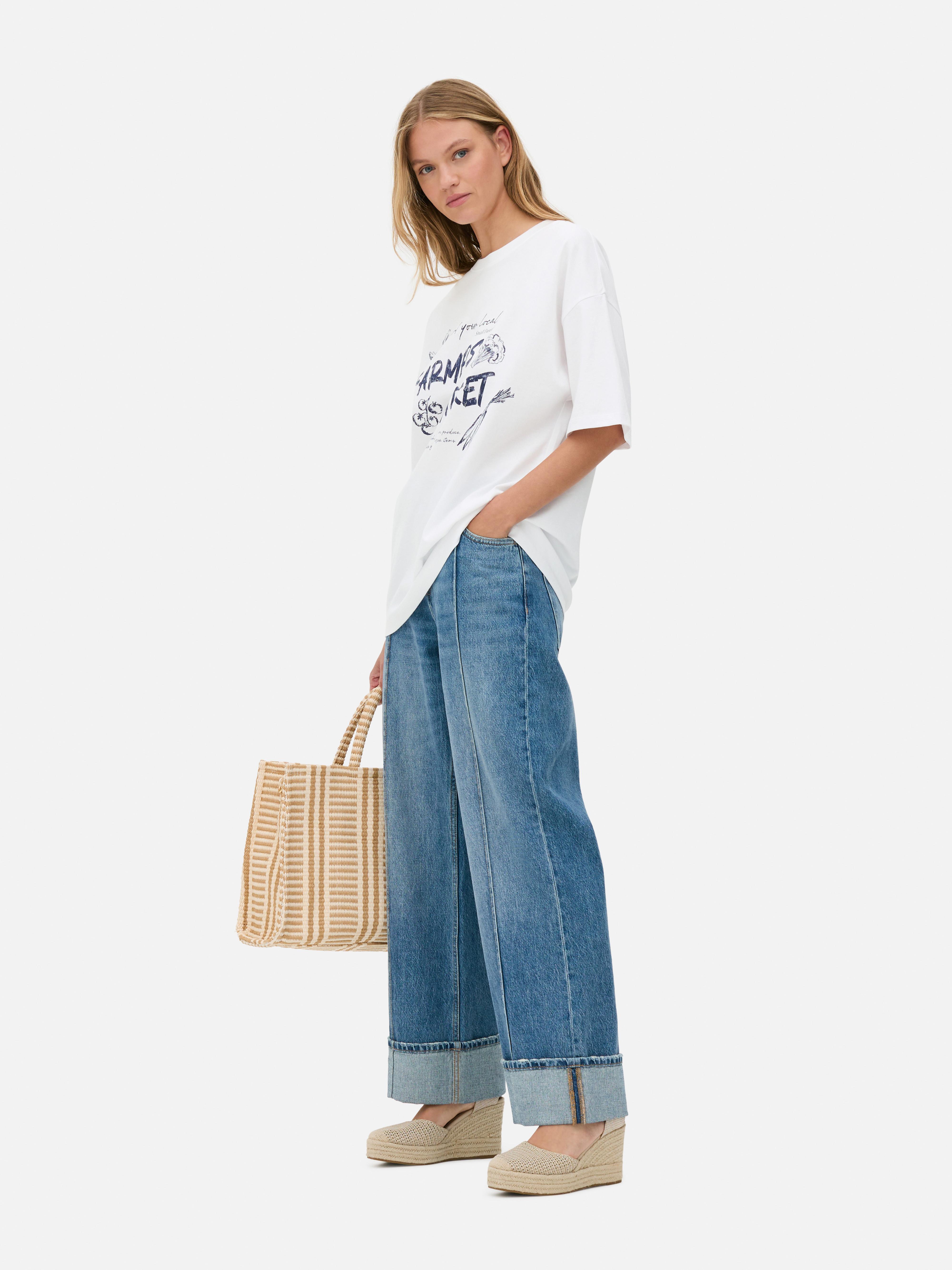 Oversized Printed Tee