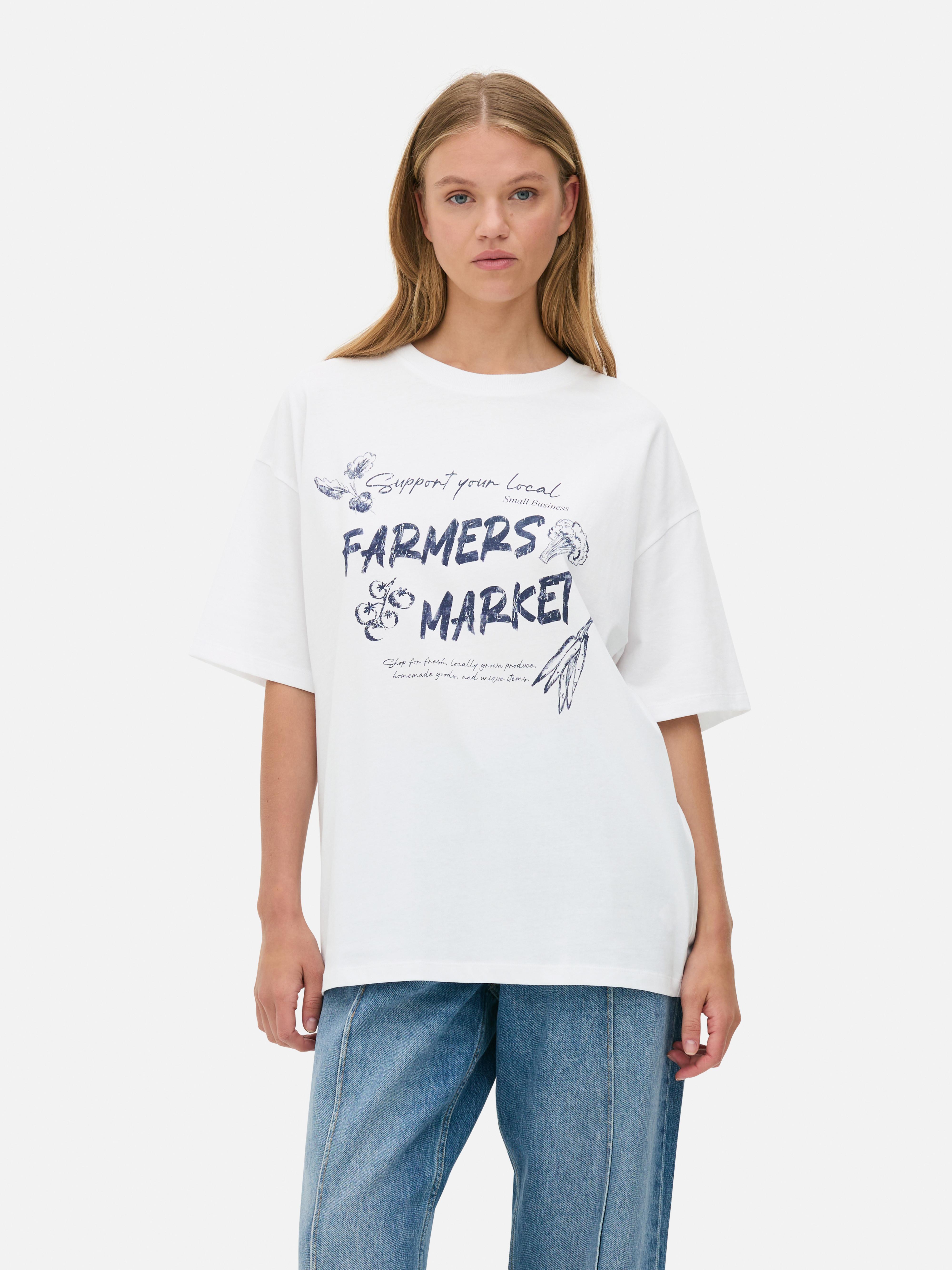 Oversized Printed Tee