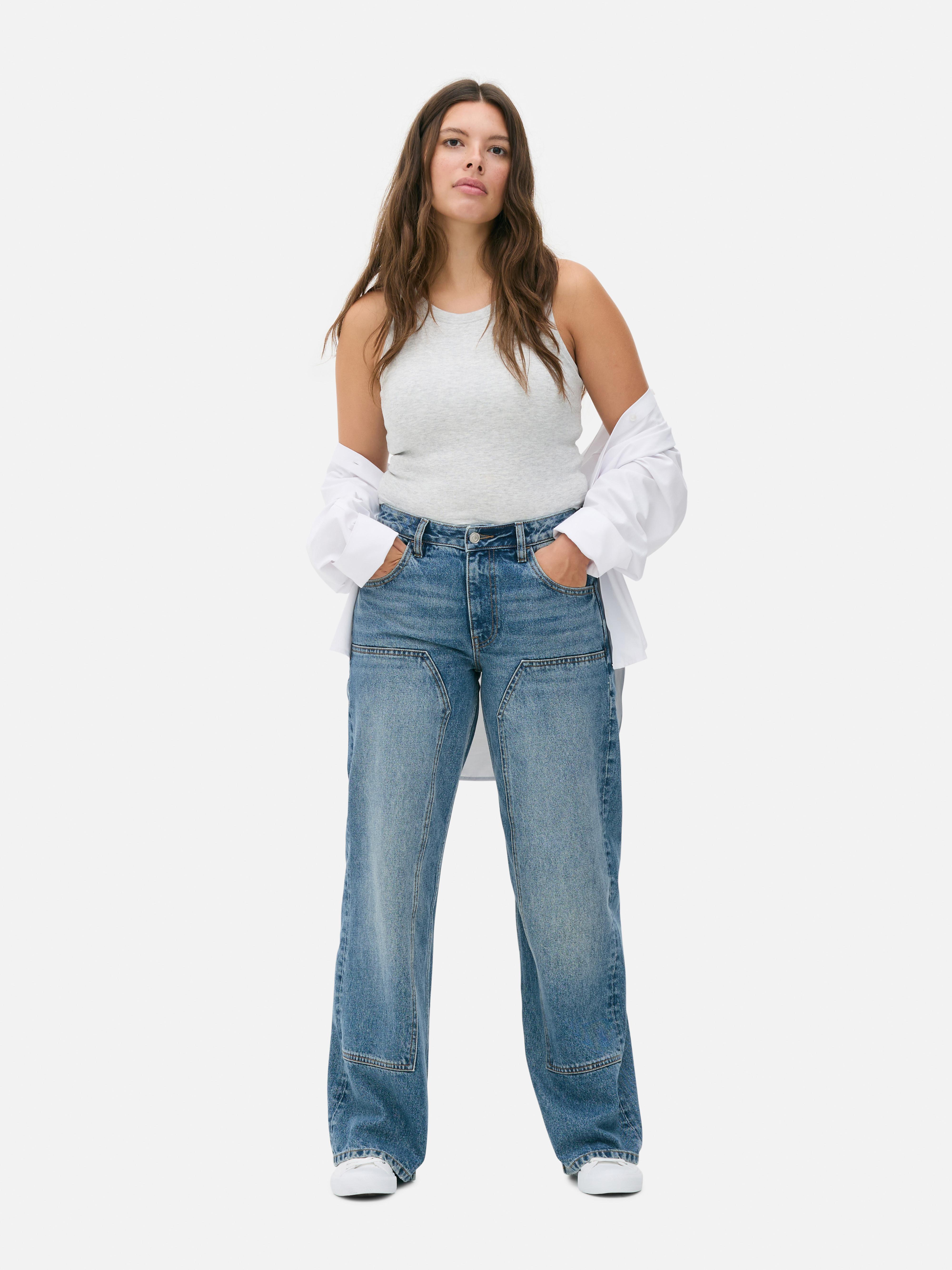 Mid Rise Baggy Carpenter Jeans