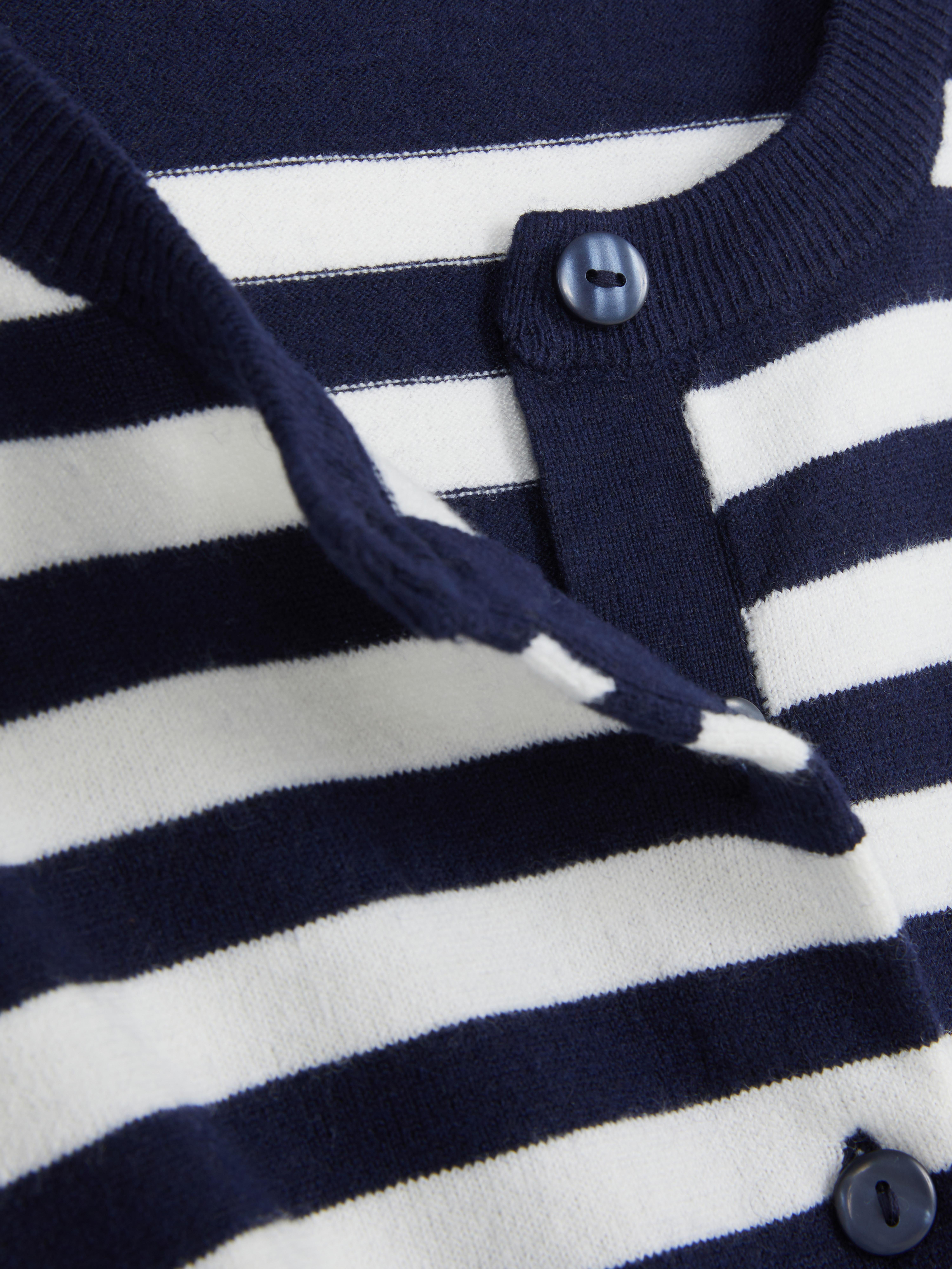Cardigan girocollo a maniche lunghe