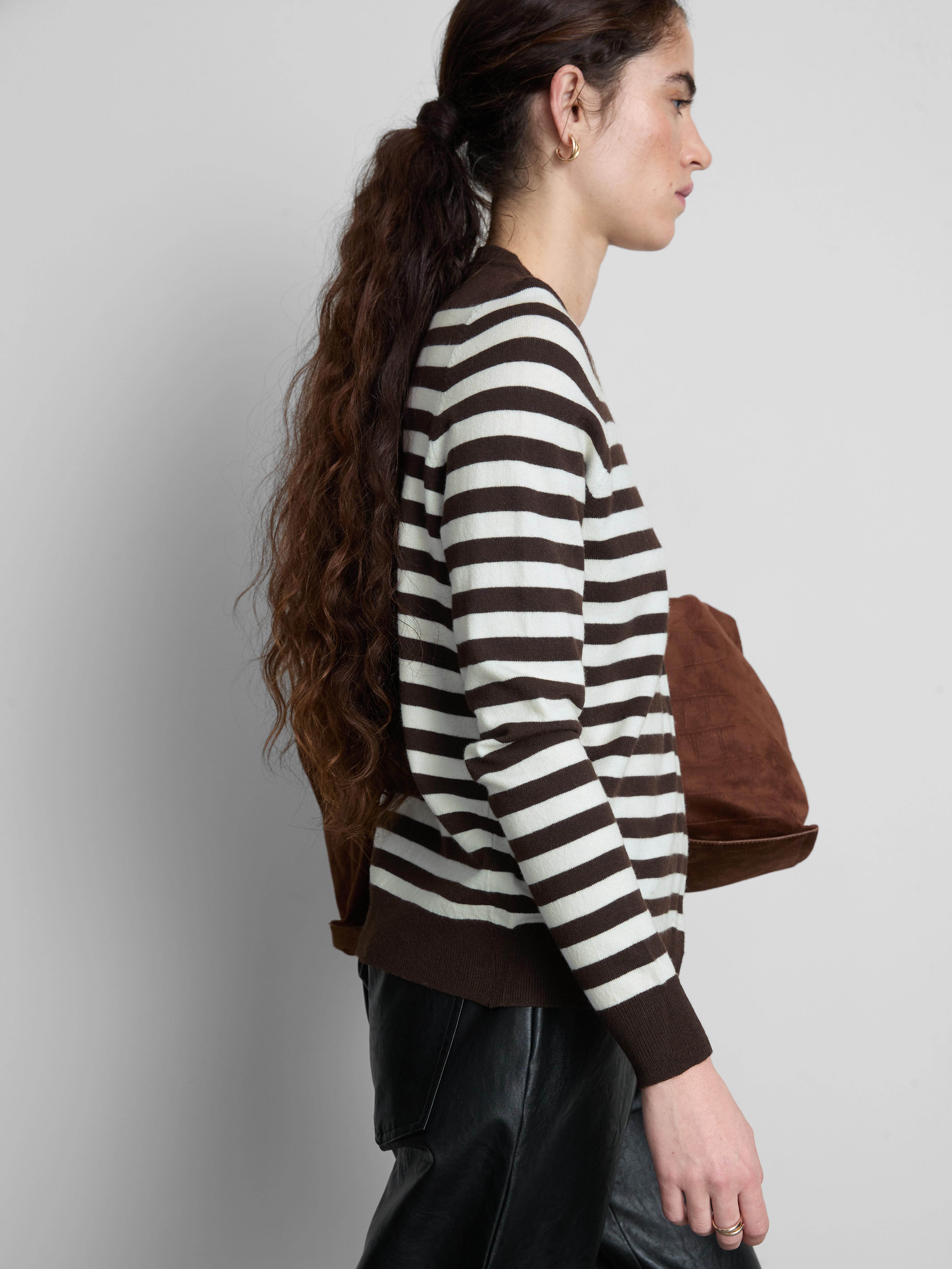 Long Sleeve Crew Neck Cardigan