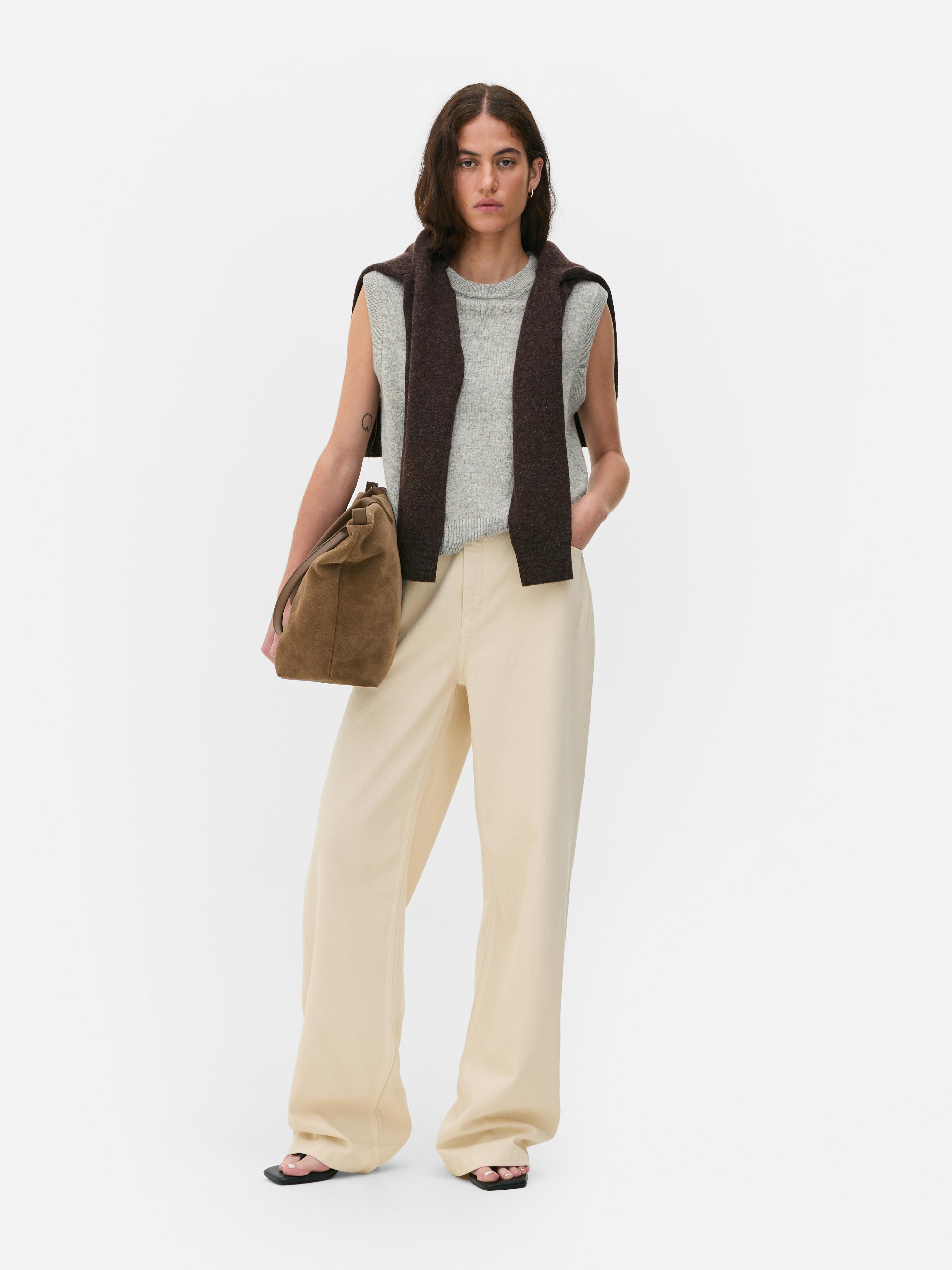 The Edit Cashmere Blend Vest