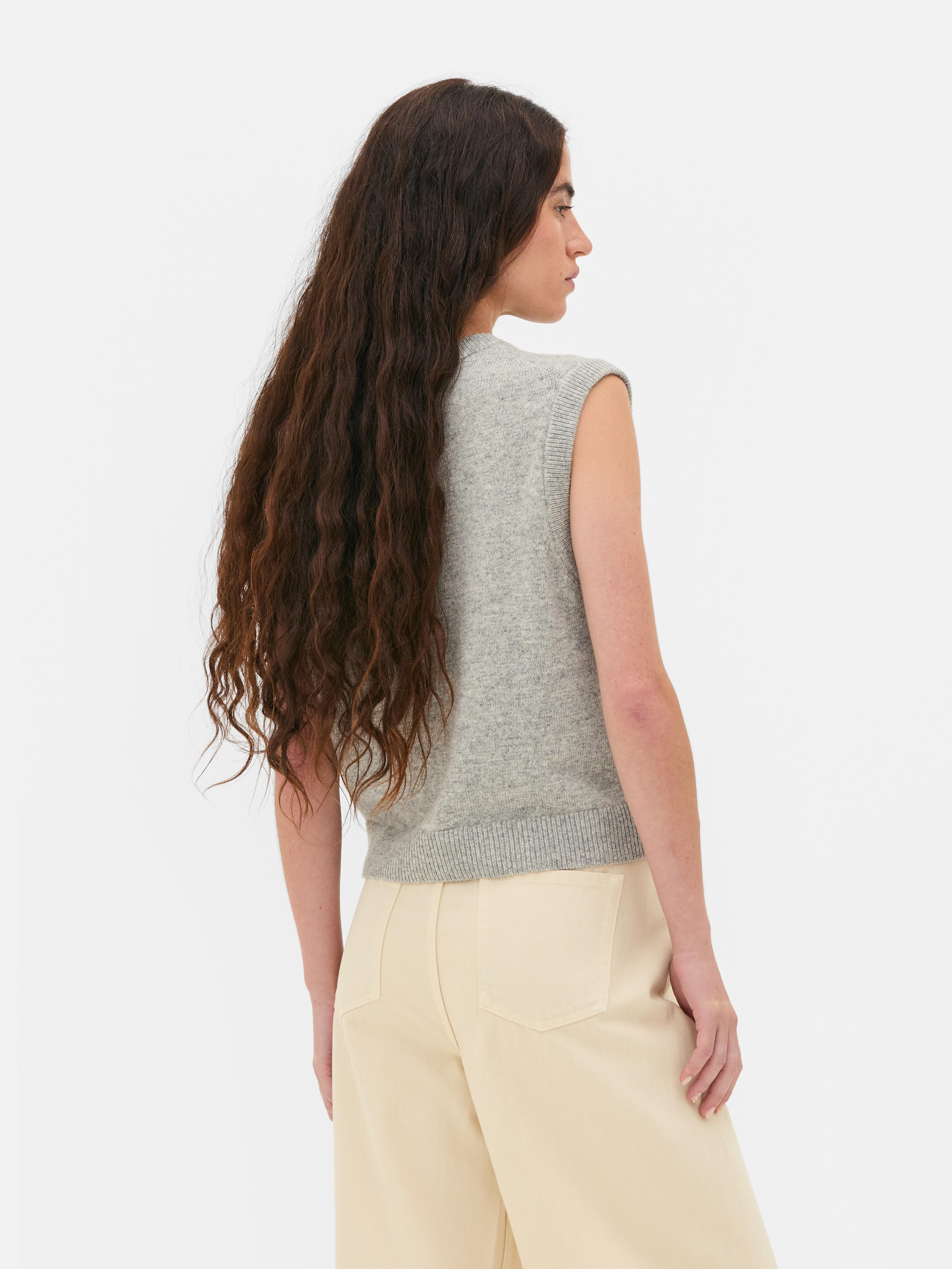 The Edit Cashmere Blend Vest