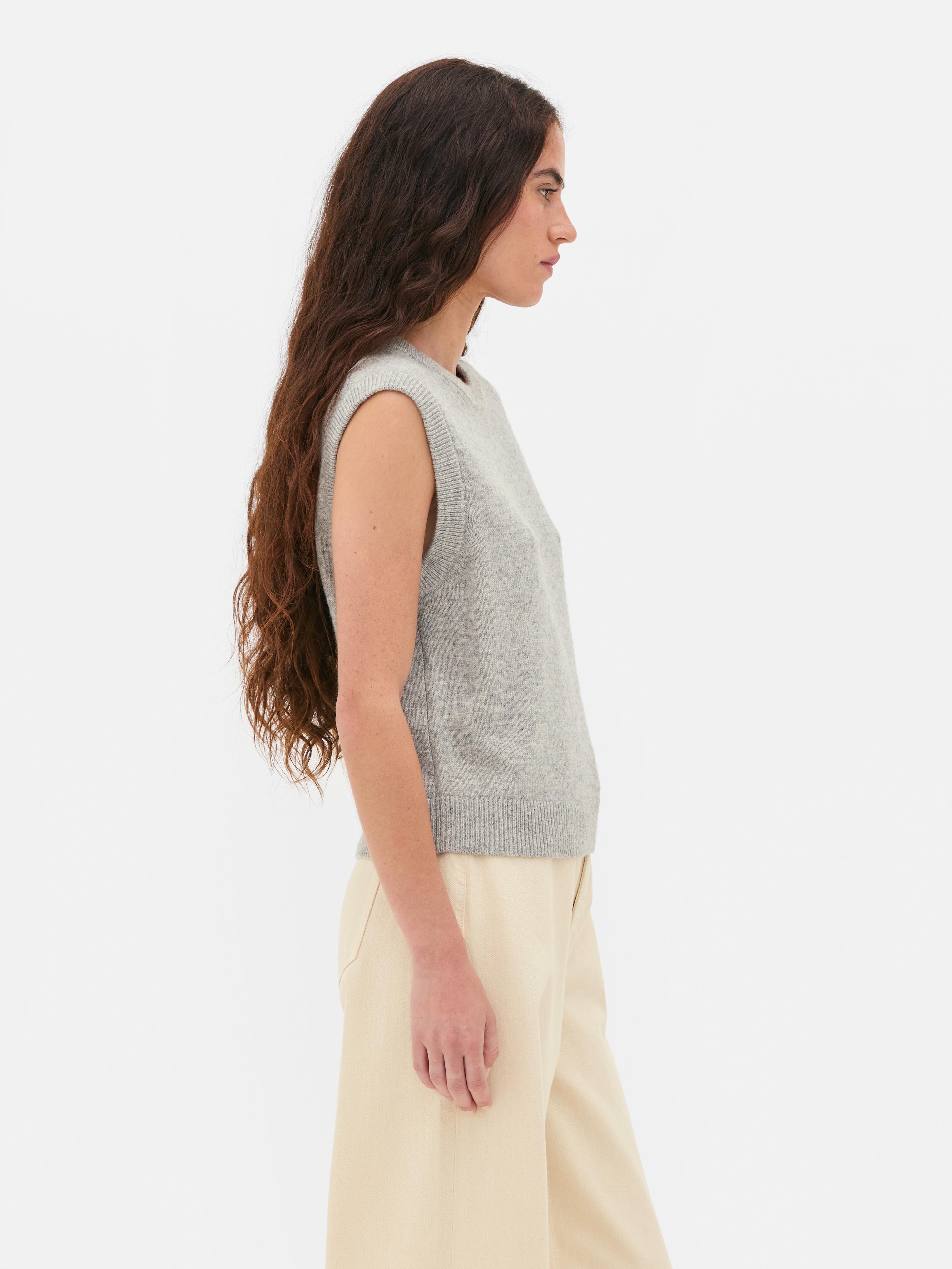 The Edit Cashmere Blend Vest