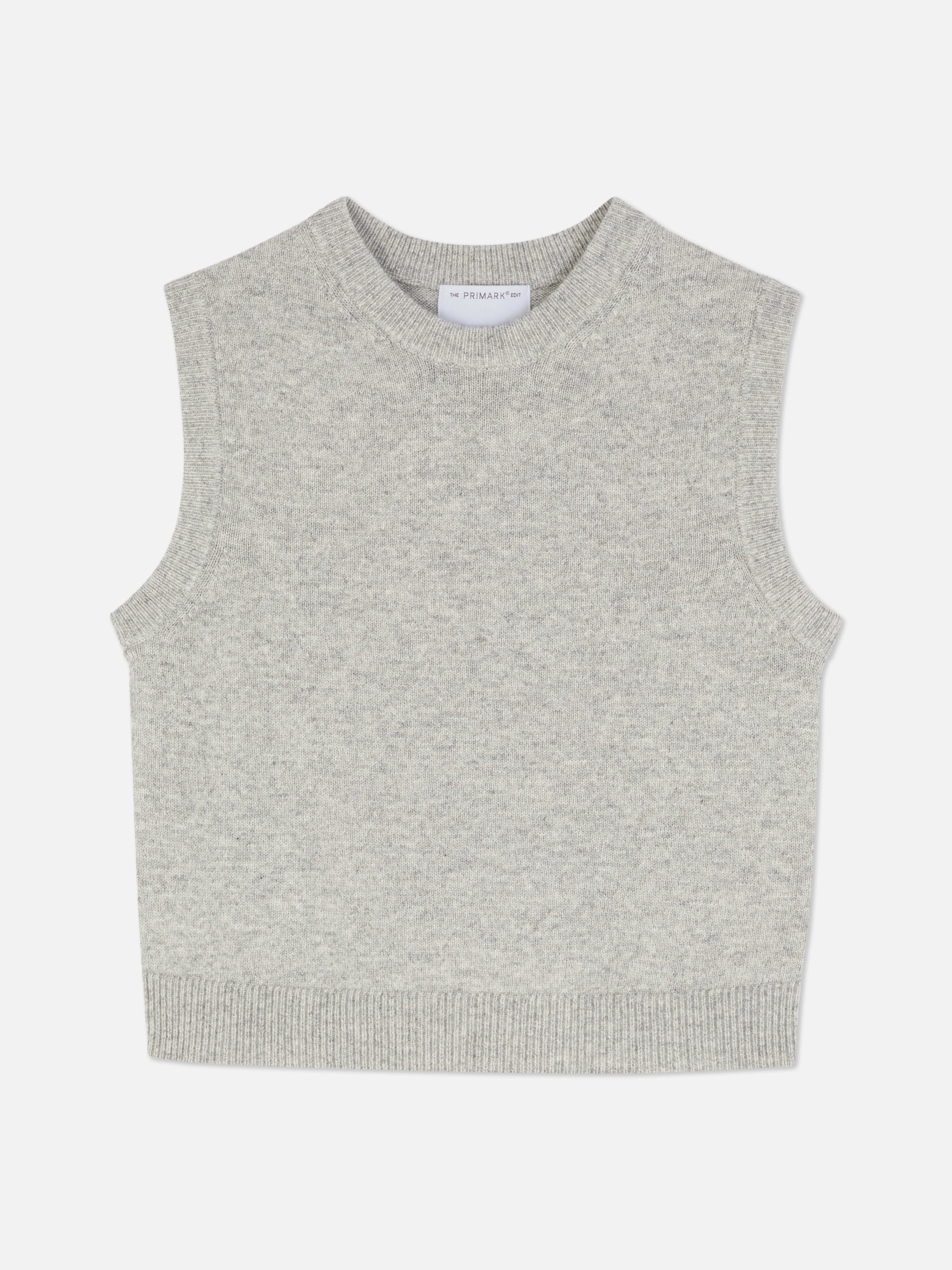 The Edit Cashmere Blend Vest