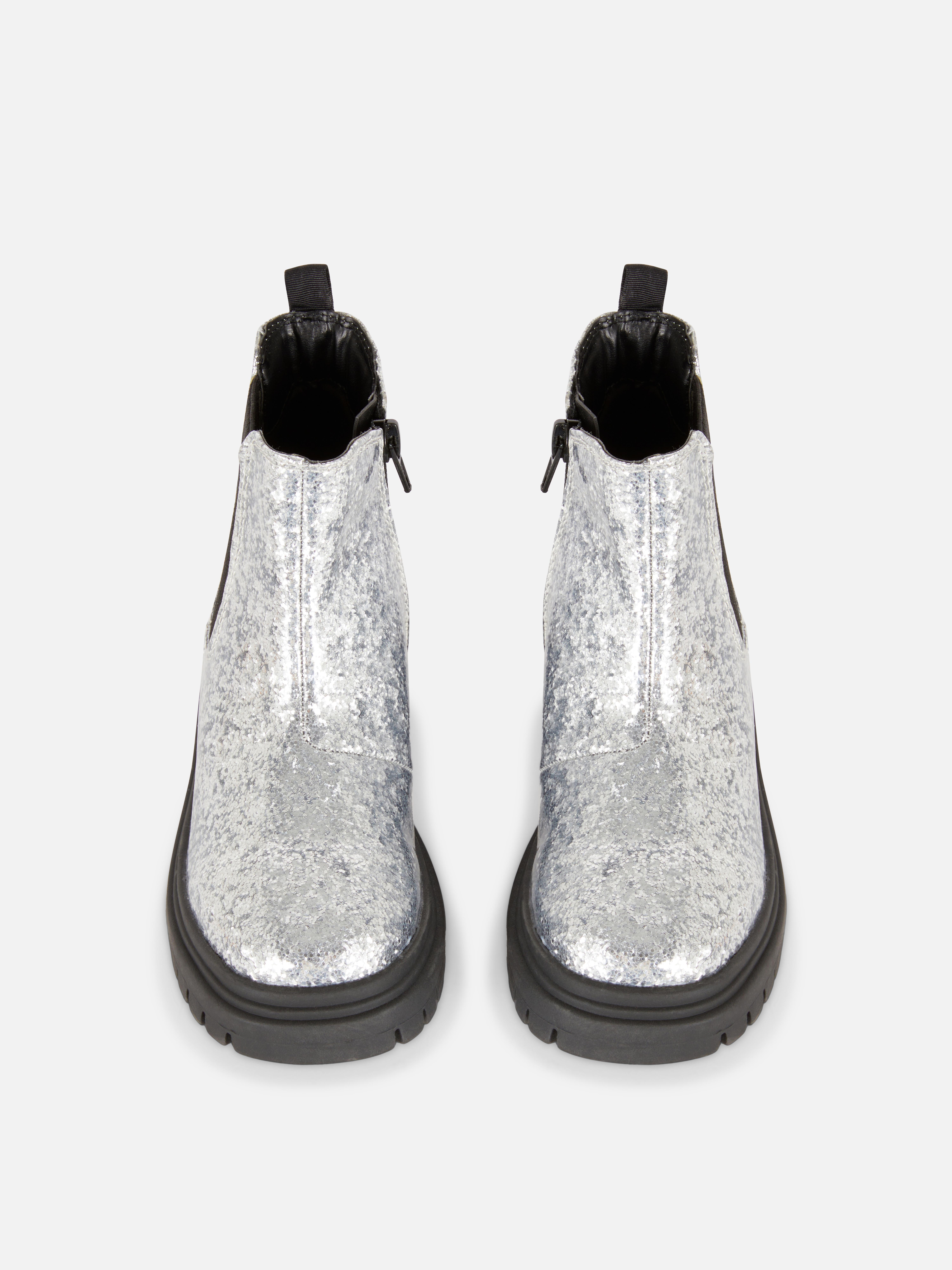 Glitter Chelsea Boots