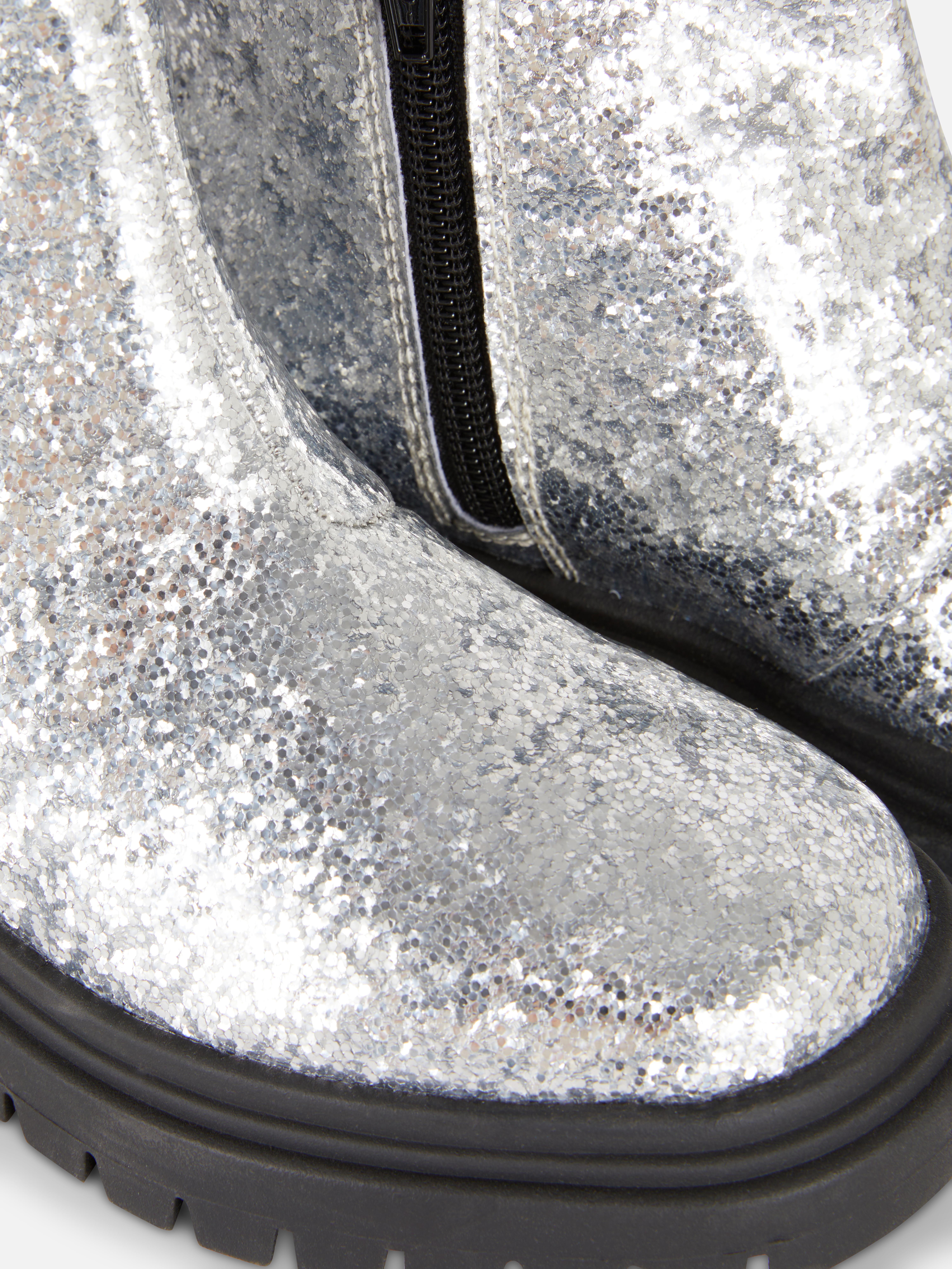 Glitter Chelsea Boots