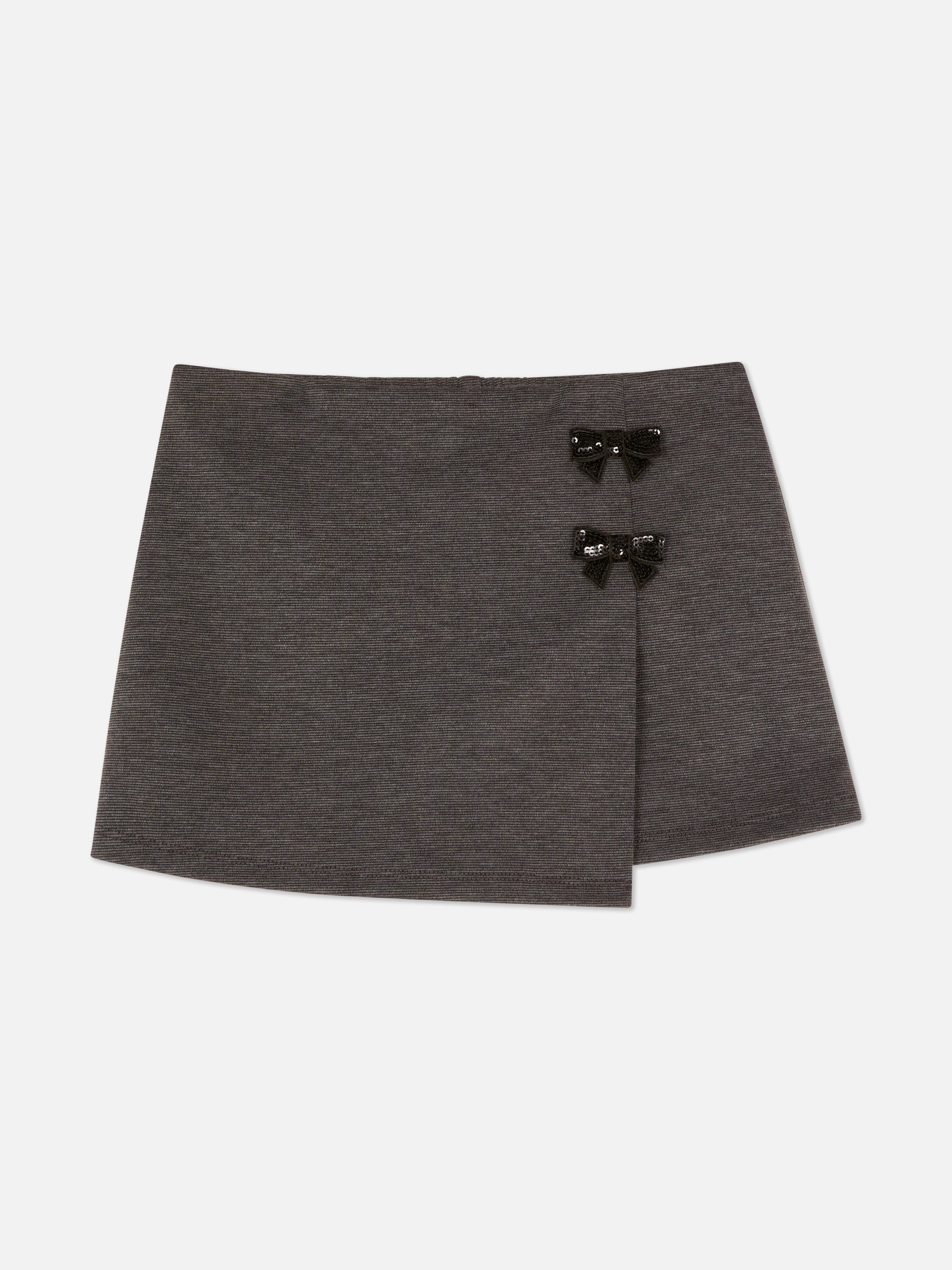 1.5-8yrs | Sequin Bow Wrap Skort