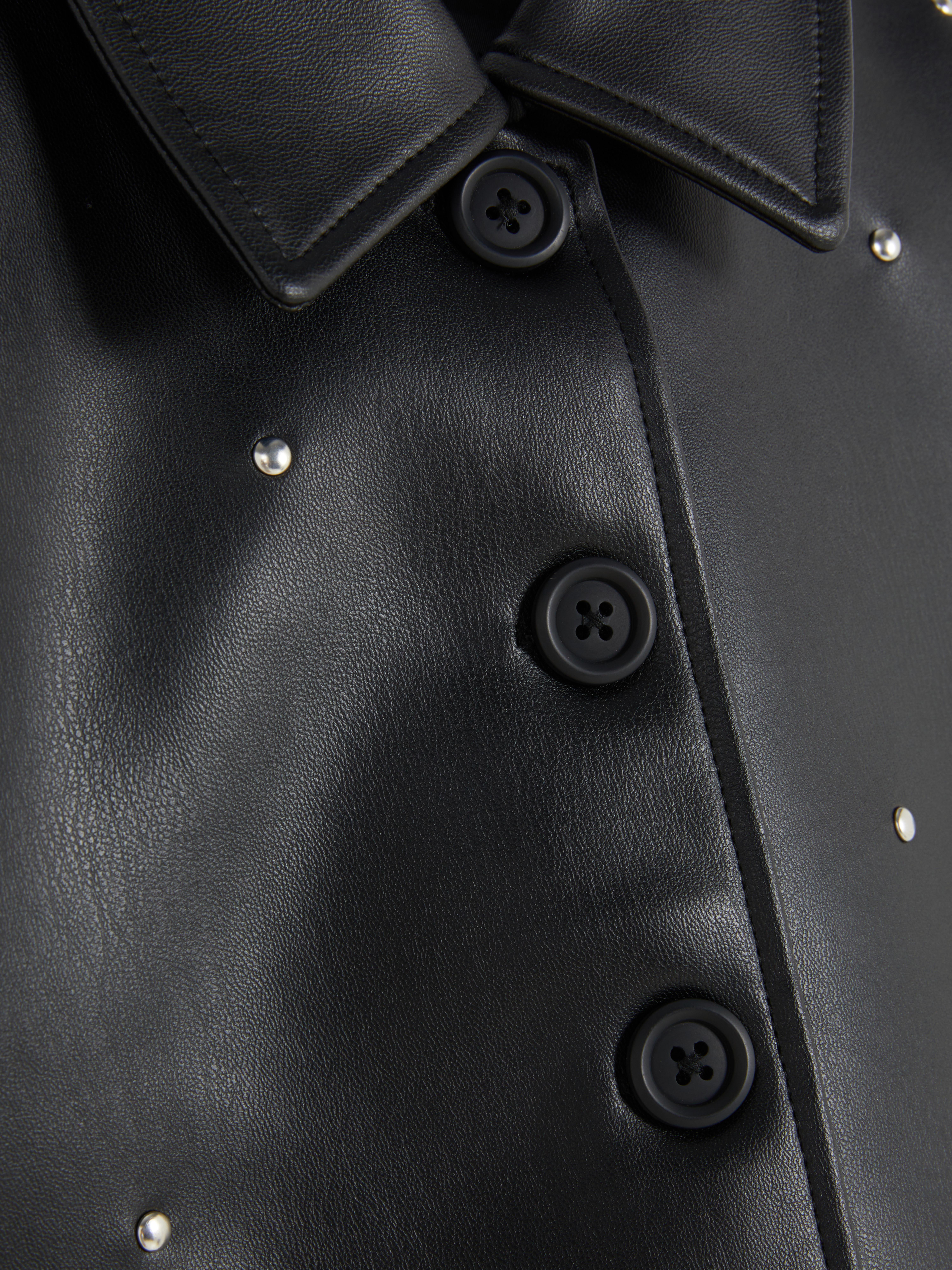 1.5-8yrs | Faux Leather Shacket