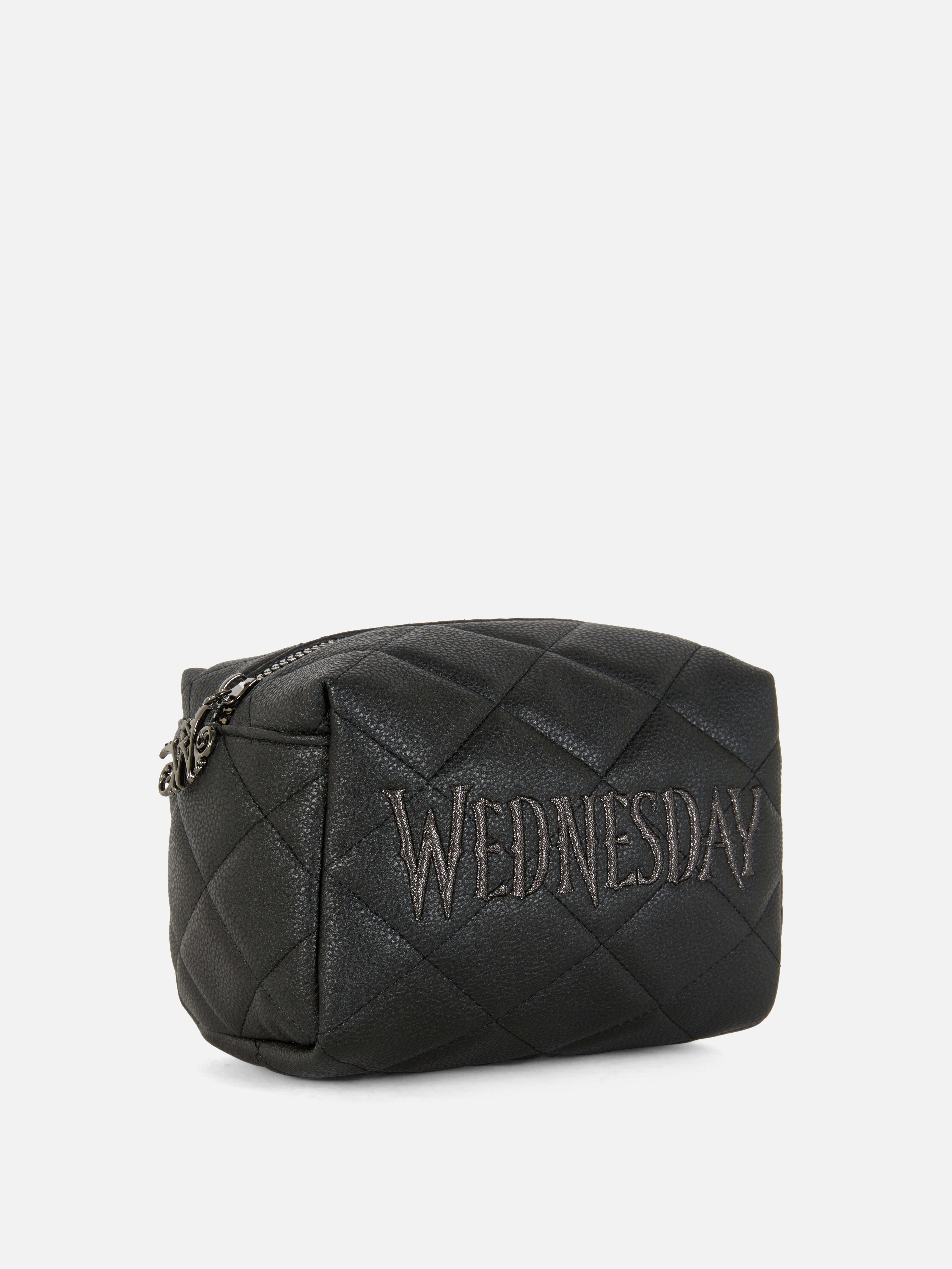 Gesteppte „Wednesday“ Make-up-Tasche