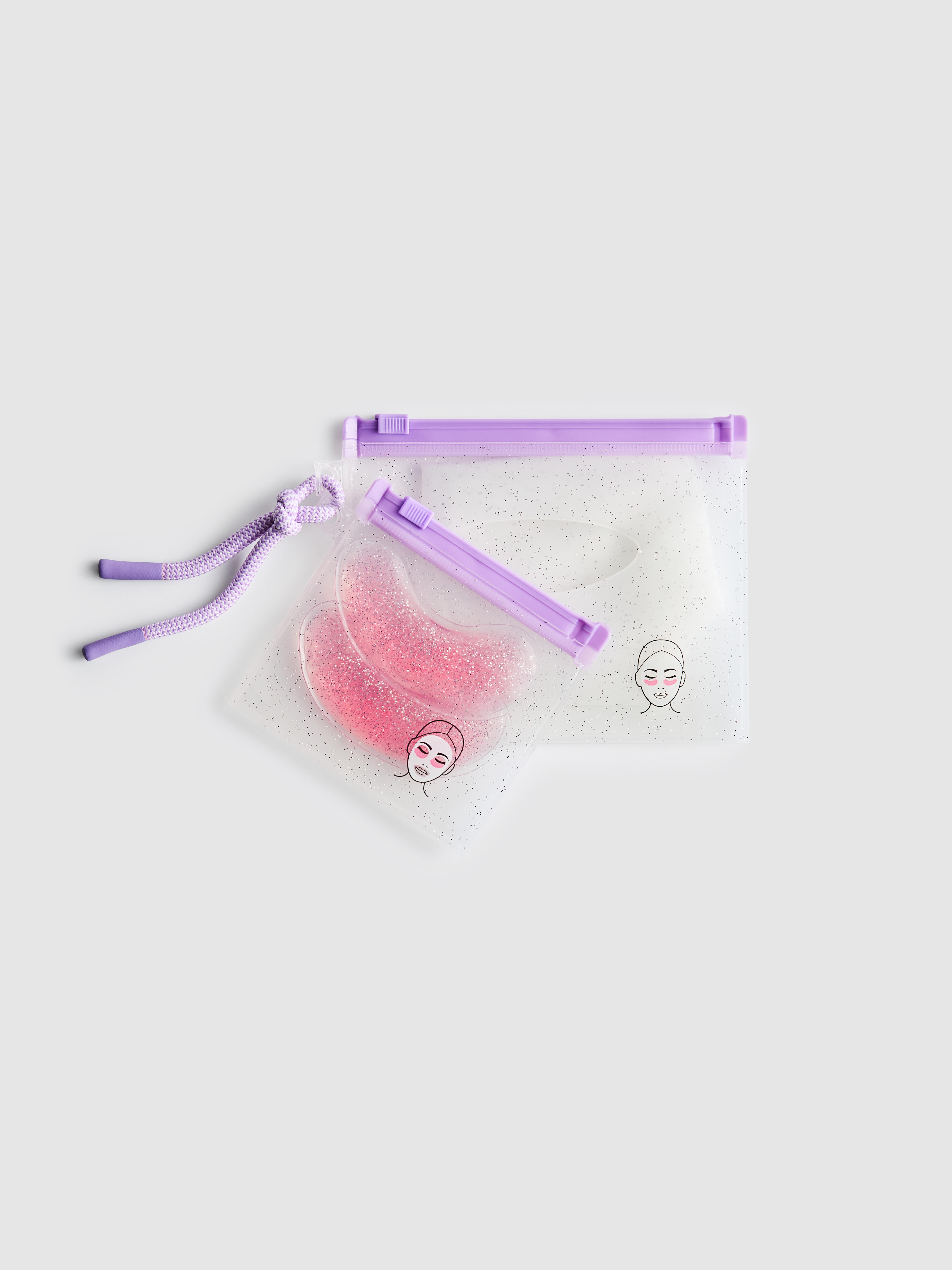 Glitter Silicone Face and Eye Mask Set
