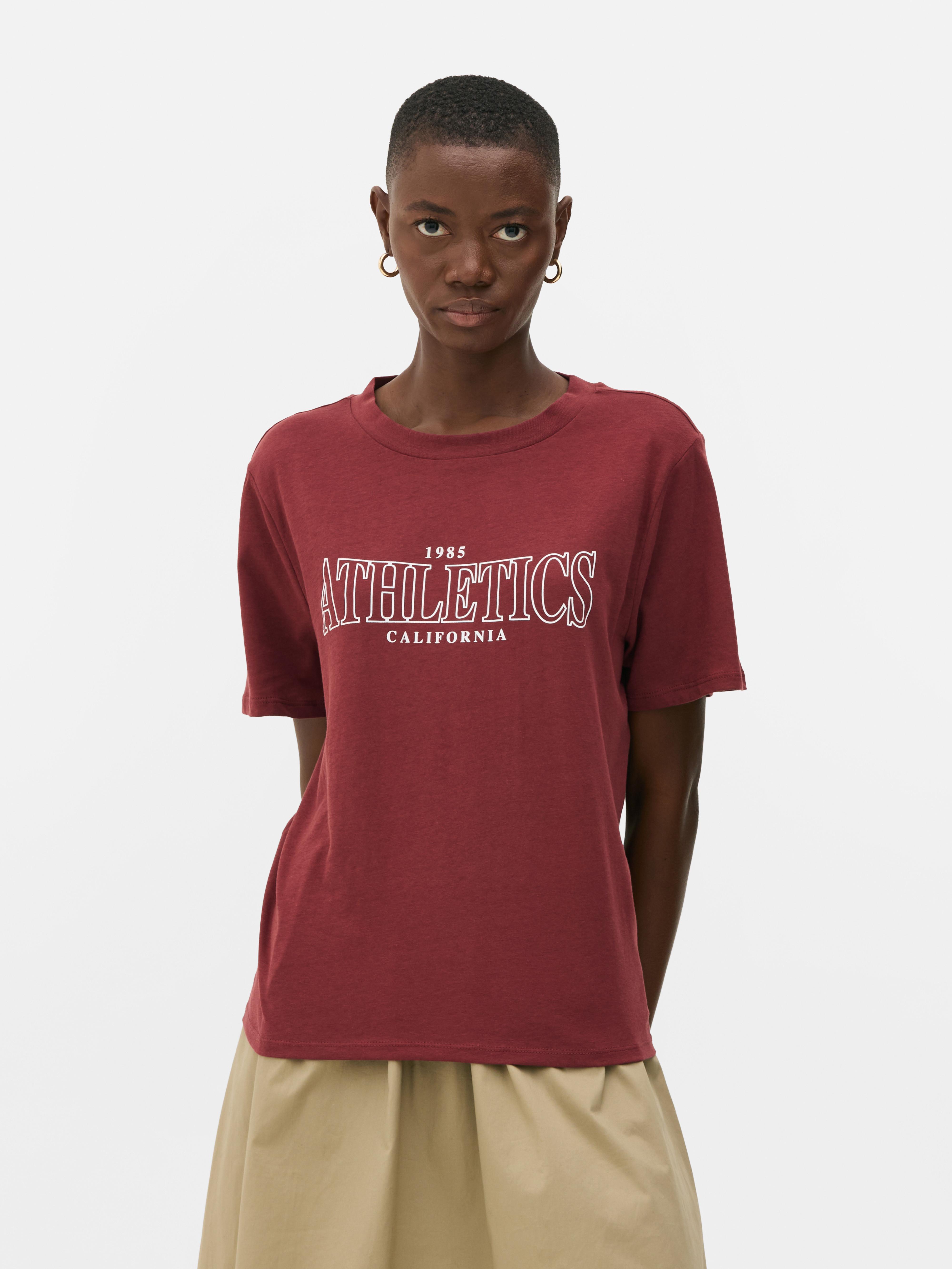 T-shirt à manches courtes et motif en coton