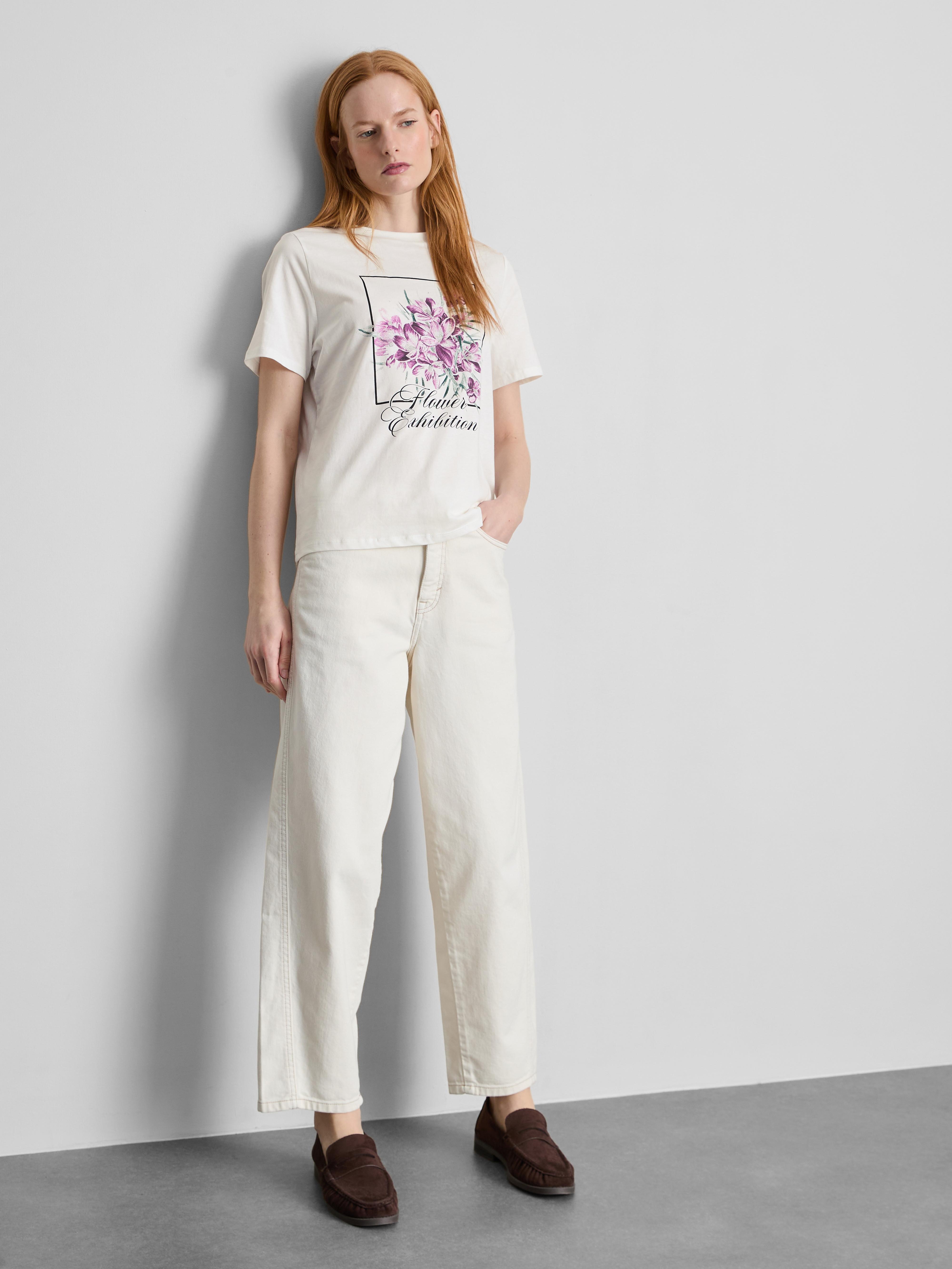T-shirt fleuri hawaïen rouge et beige 128 - Primark - 8 ans