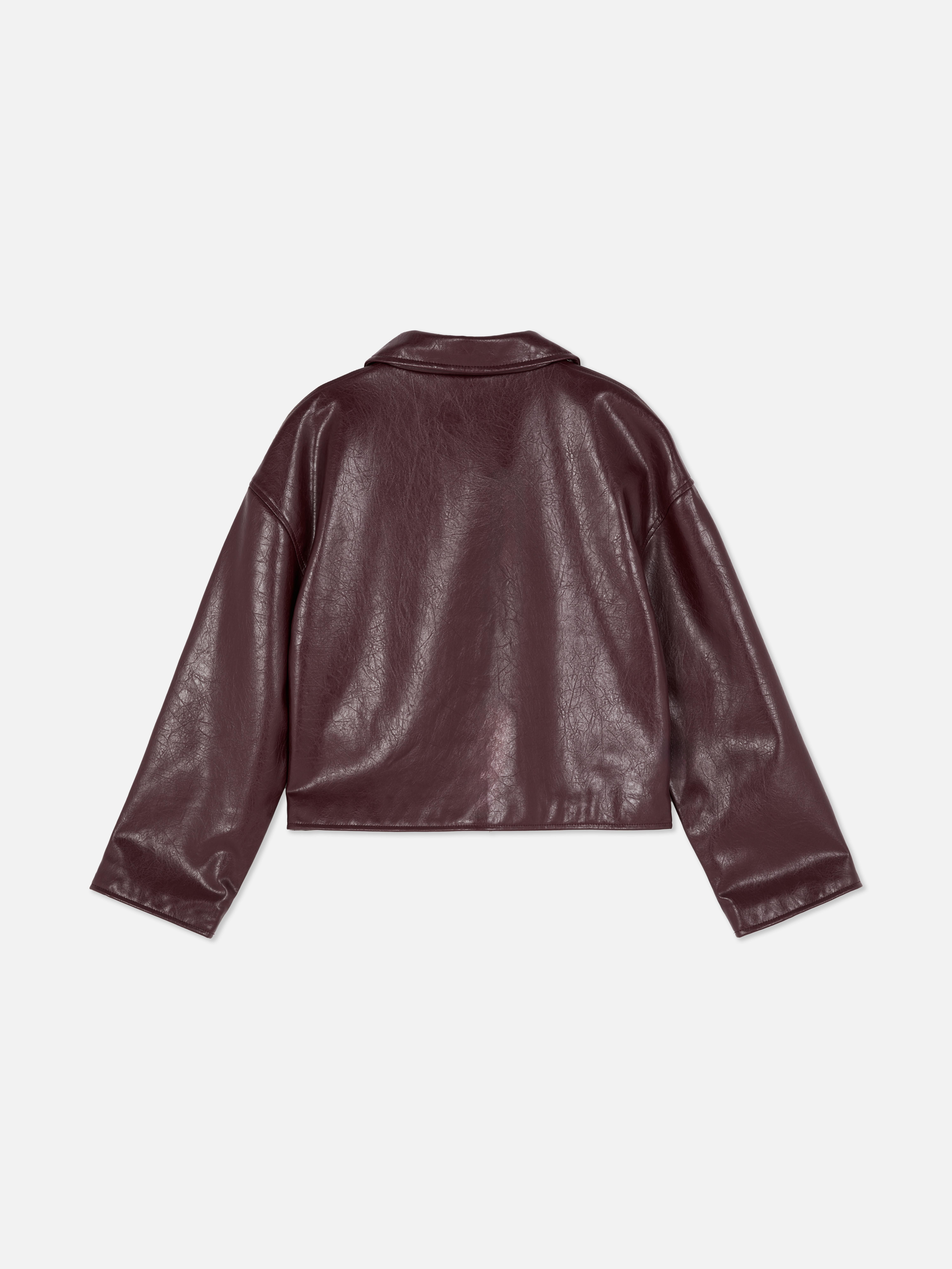 7-15yrs | Faux Leather Shacket