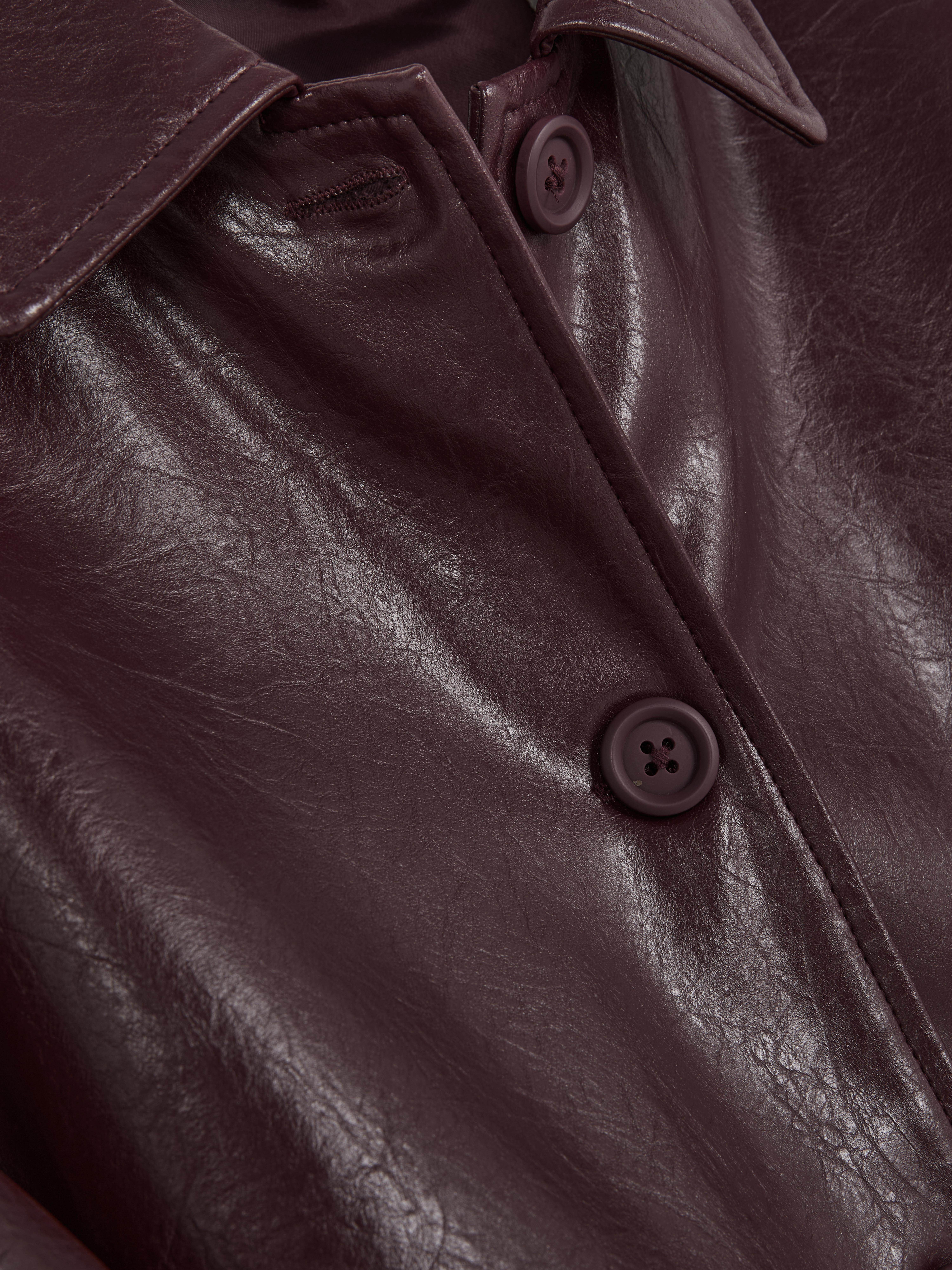 7-15yrs | Faux Leather Shacket