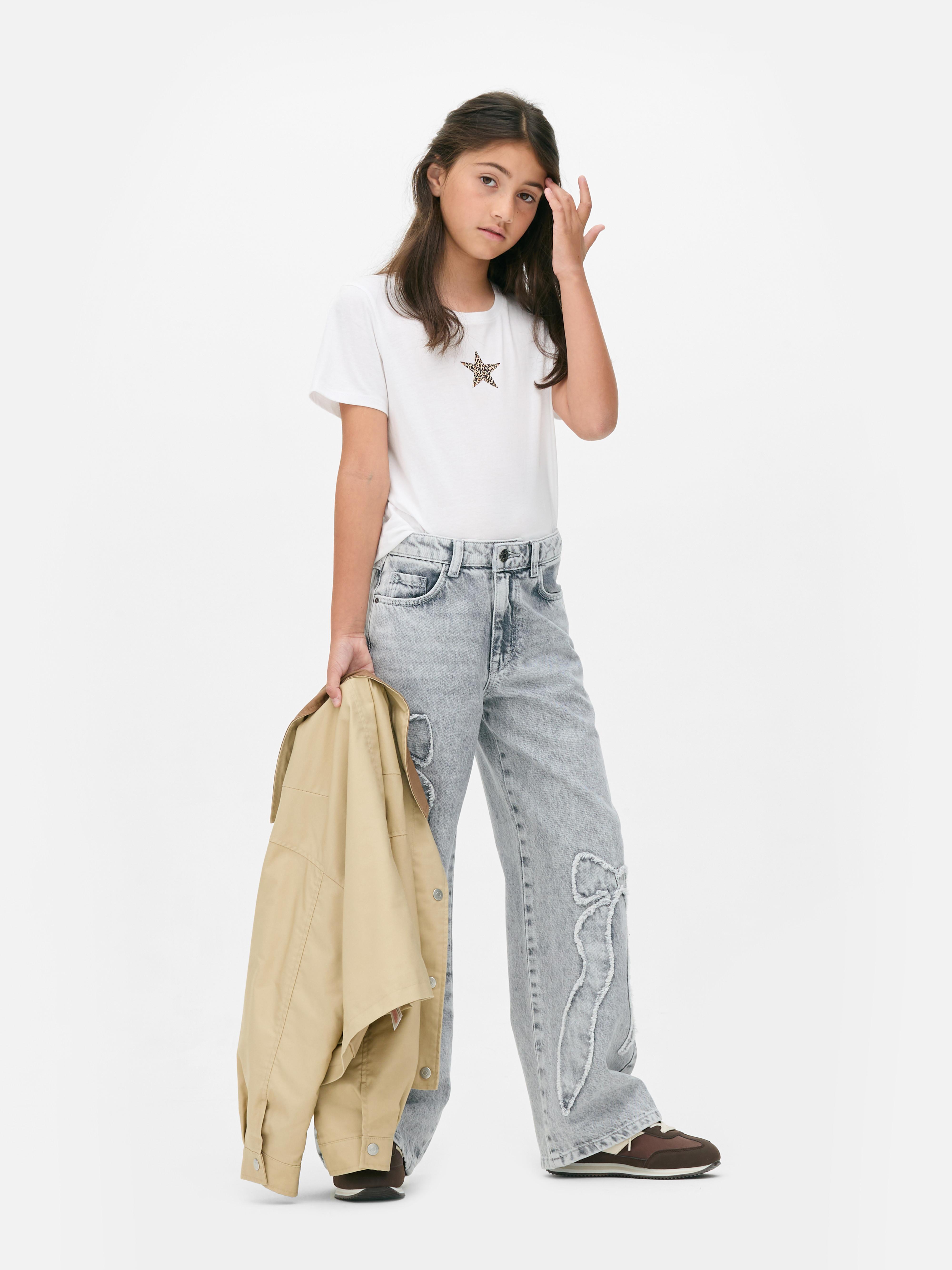 7–15 ans | Jean large à nœud