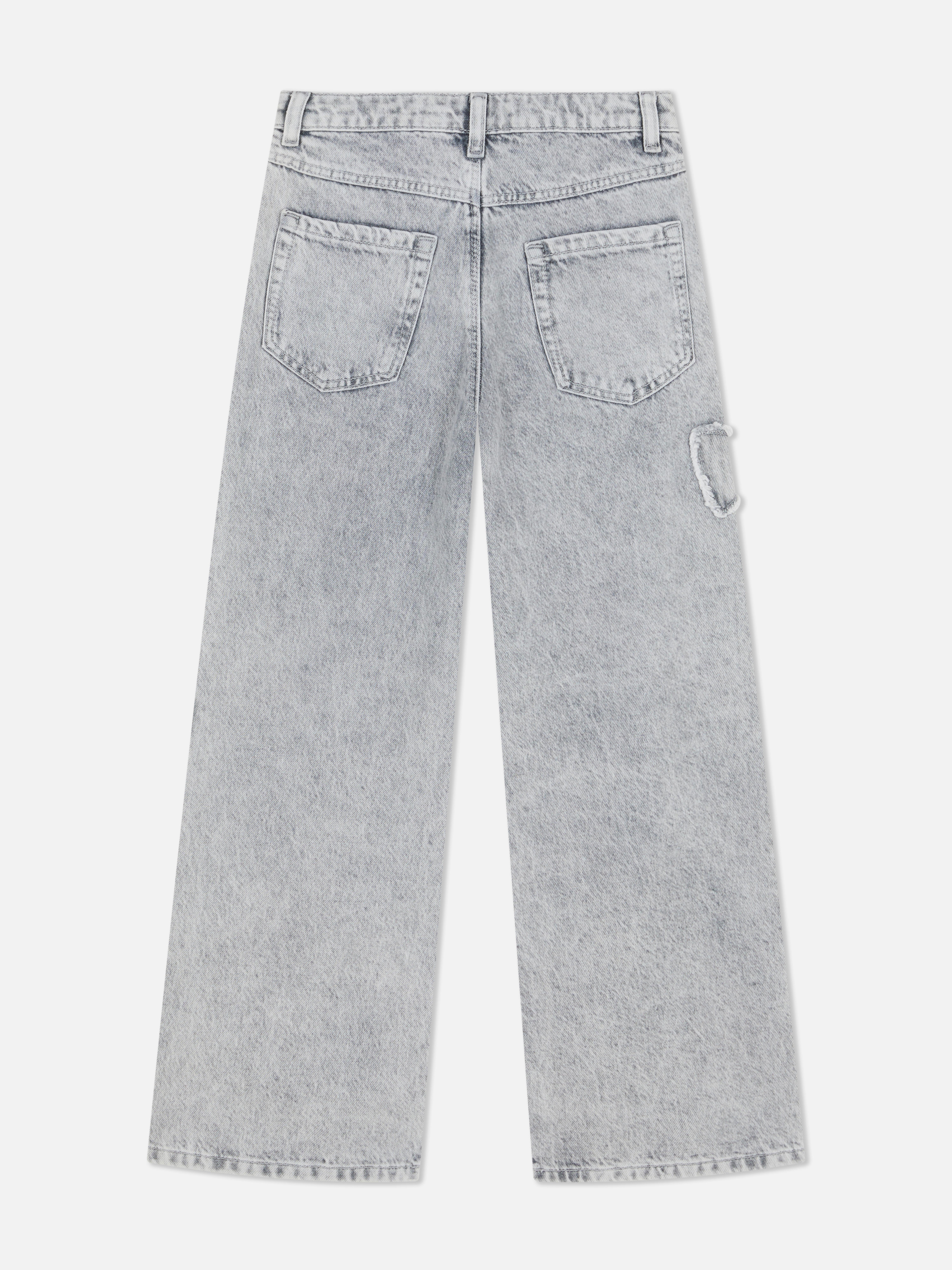 7-15yrs | Bow Wide-Leg Jeans