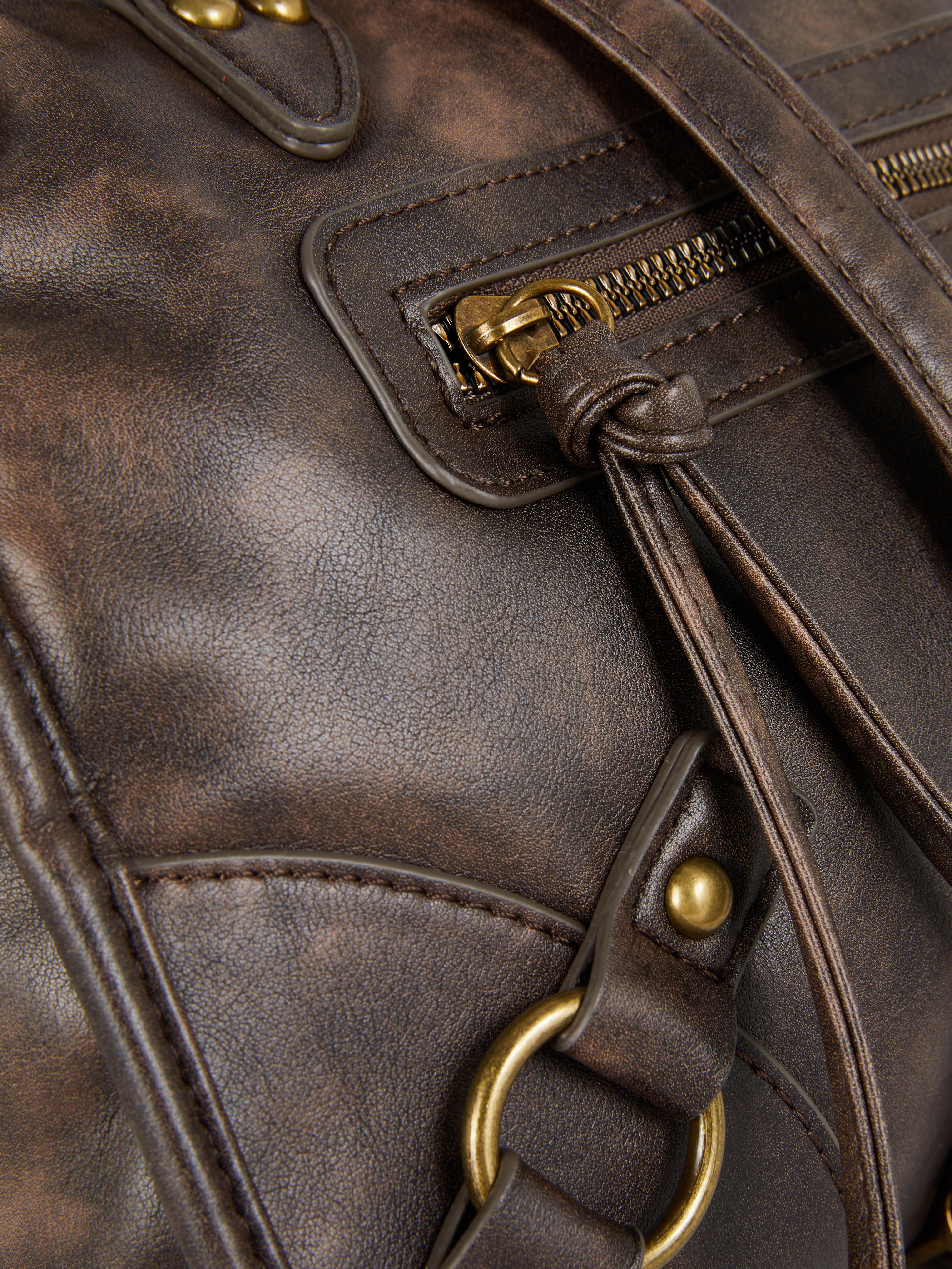 Mala tote midi desgastada