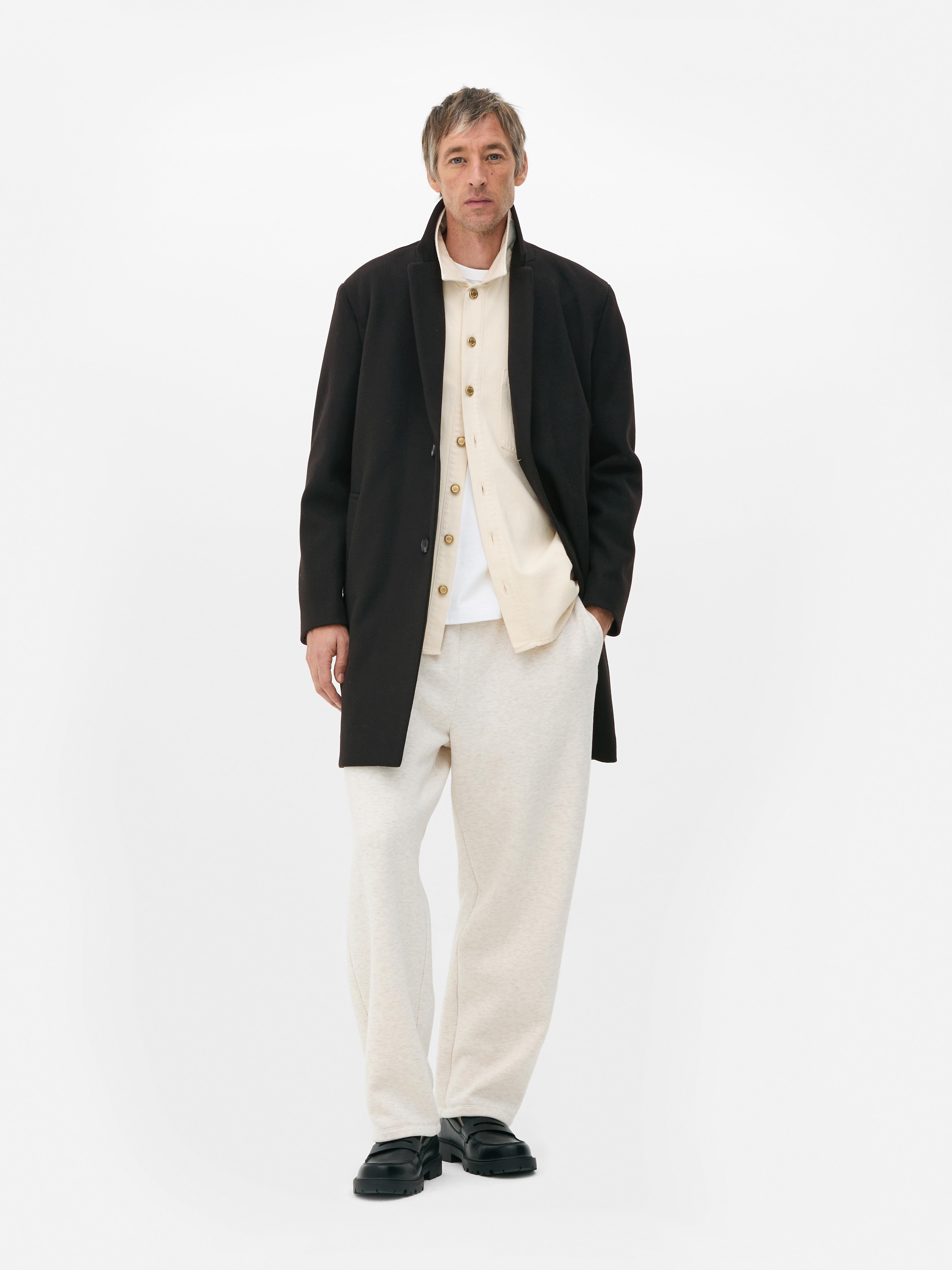 Oversized Mid-Length  Overcoat