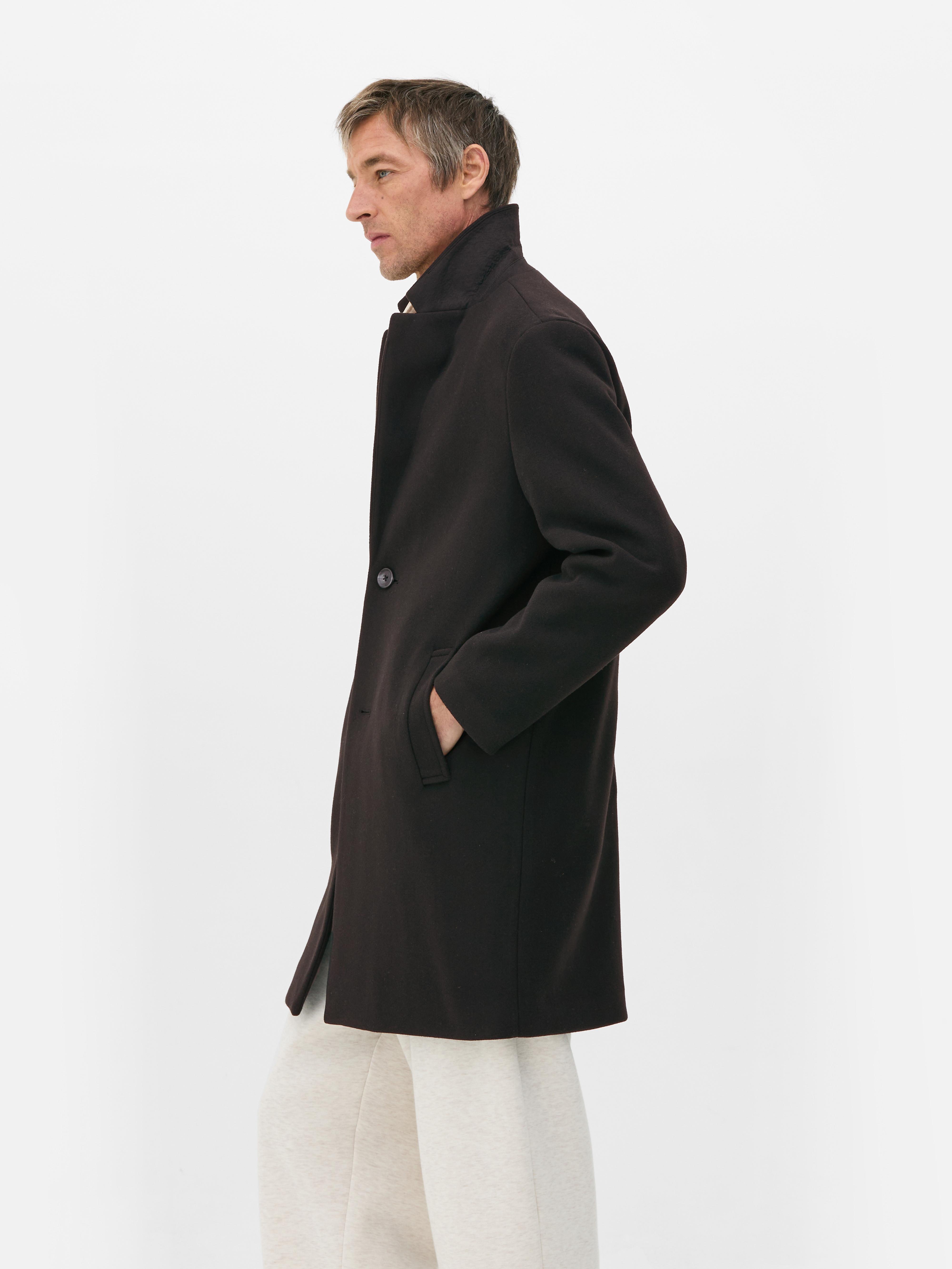 Oversized Mid-Length  Overcoat