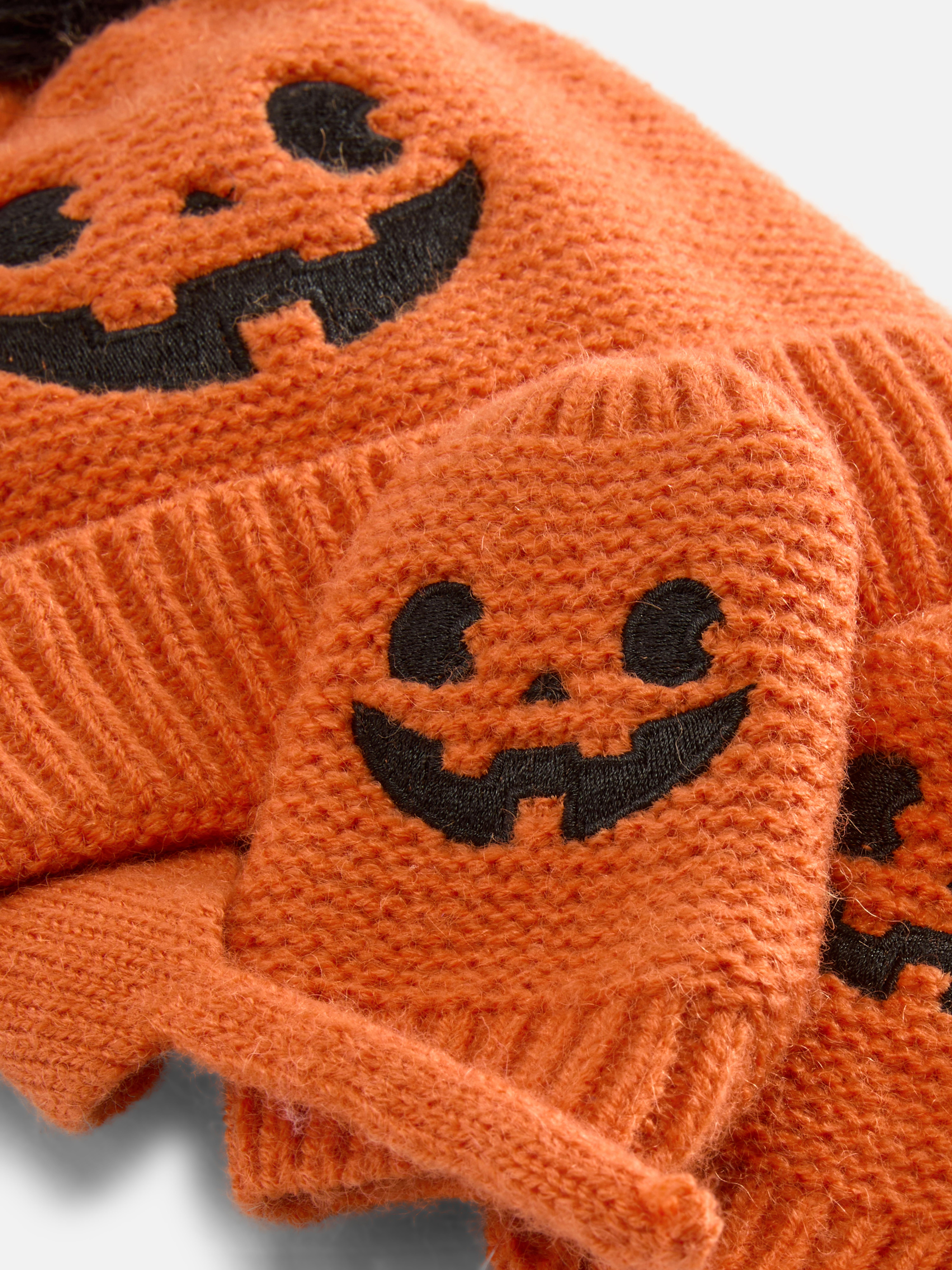 Conjunto luvas/gorro abóbora Halloween