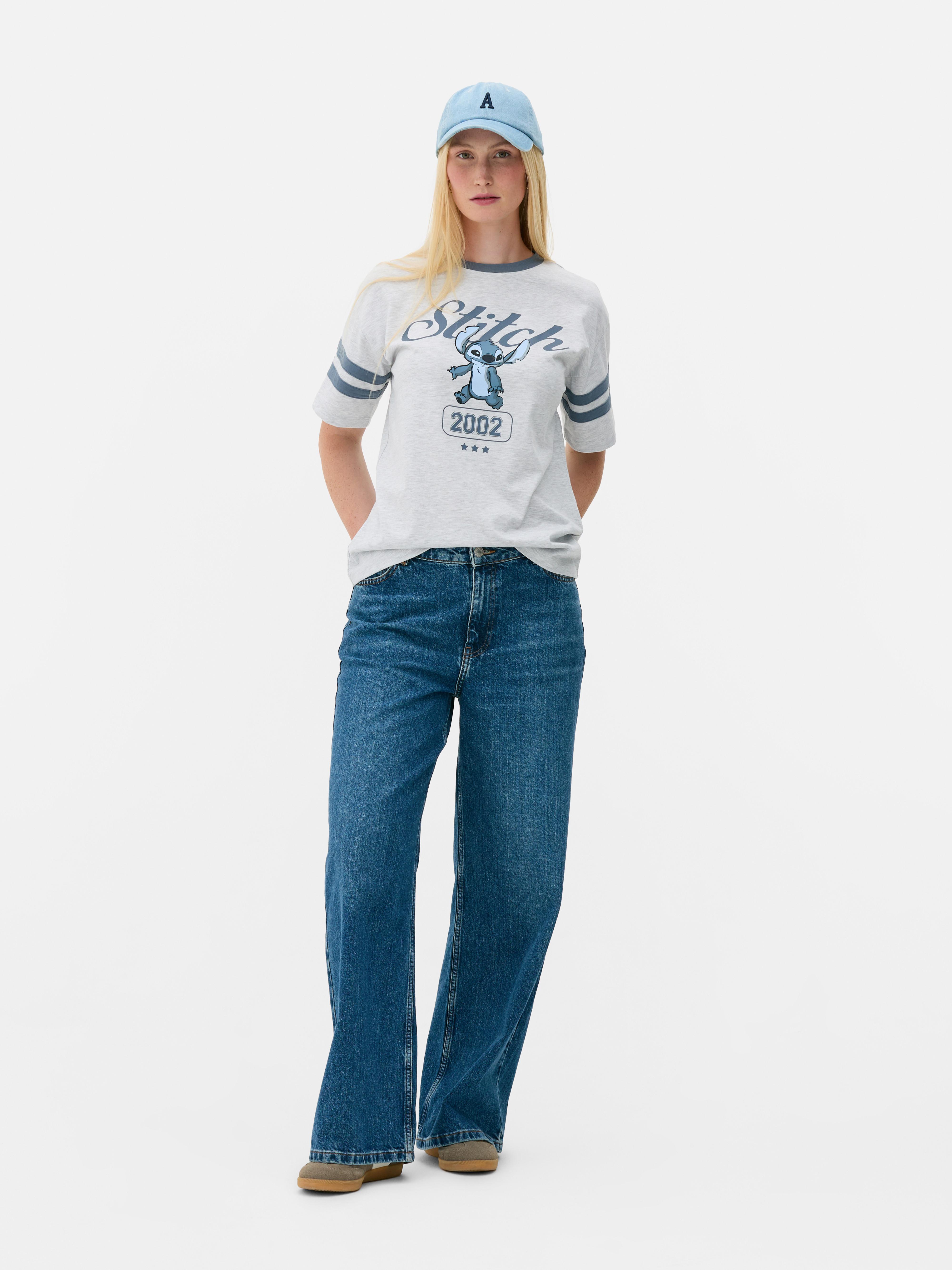 T-shirt gráfica larga Disney Stitch