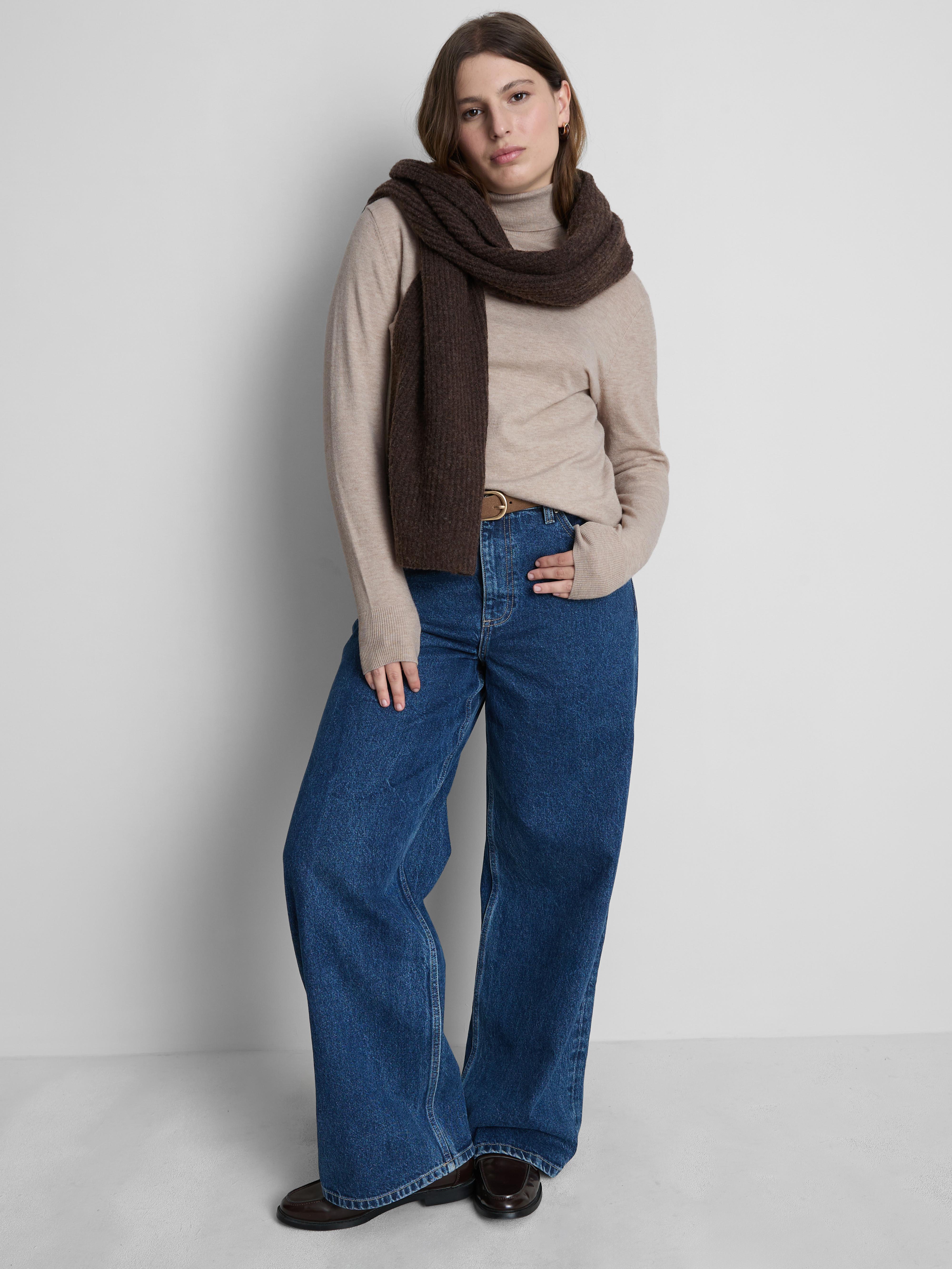 Pull doux à col roulé