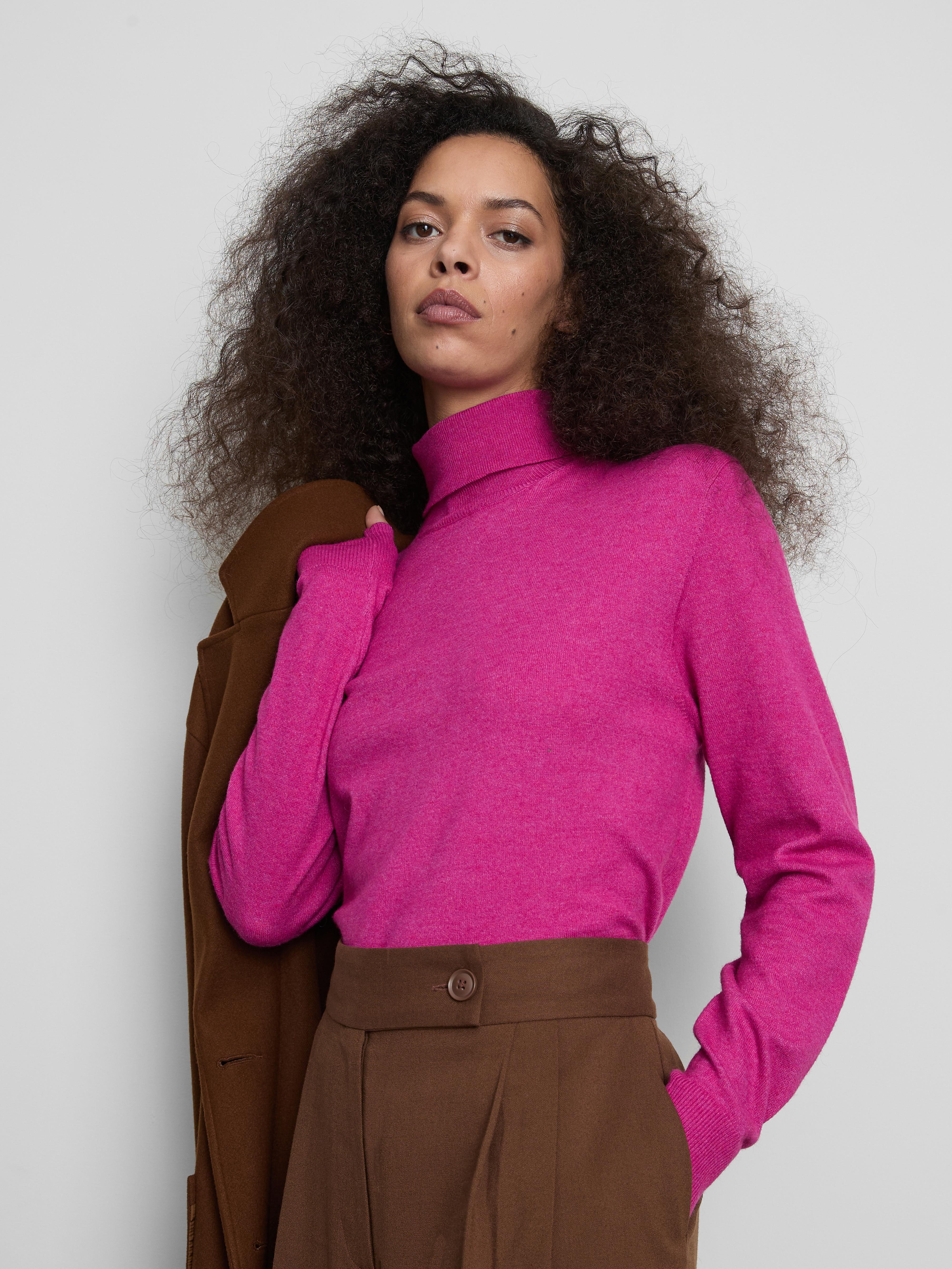 Soft Turtle Neck Jumper Pink