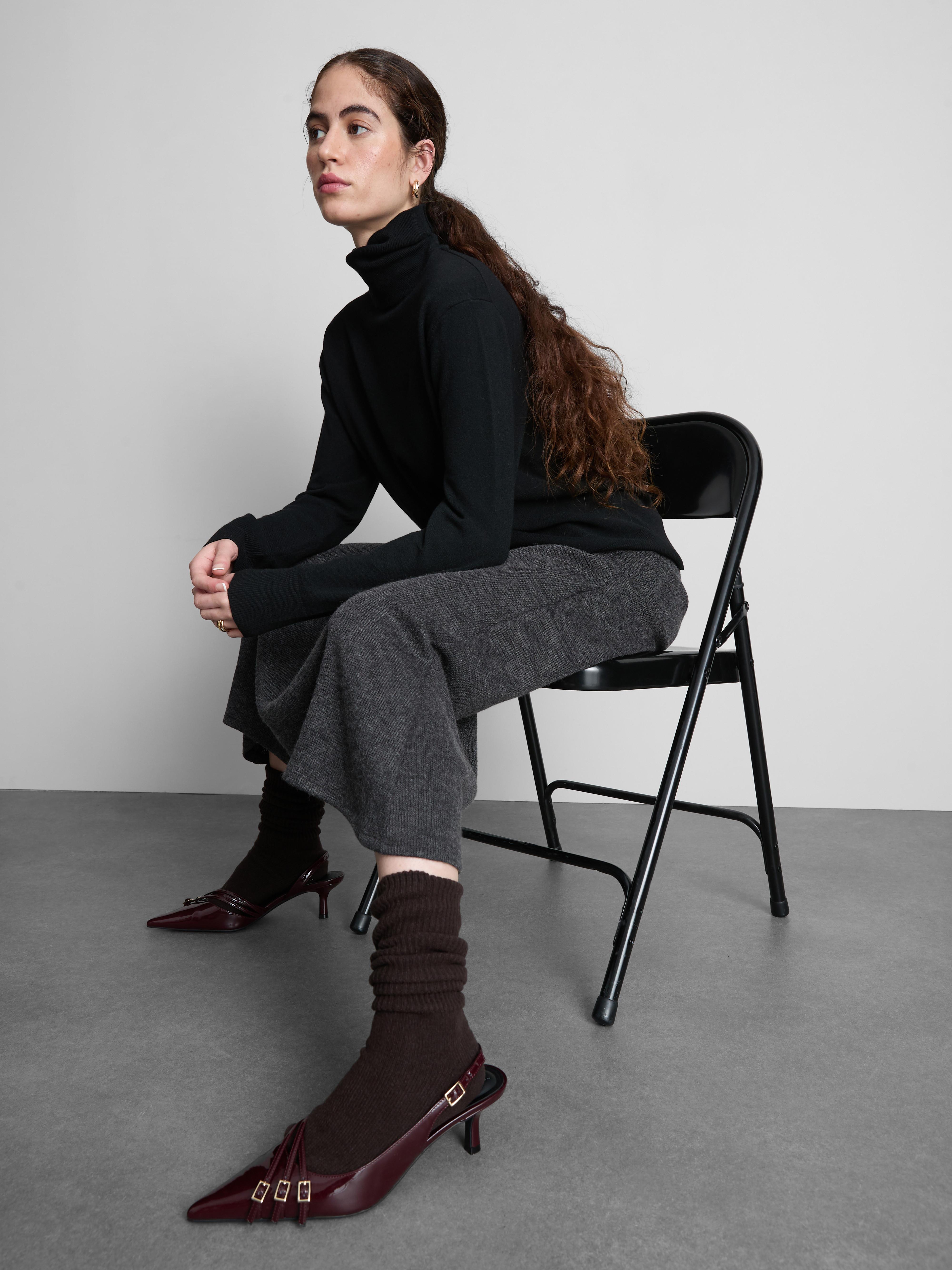 Pull doux à col roulé