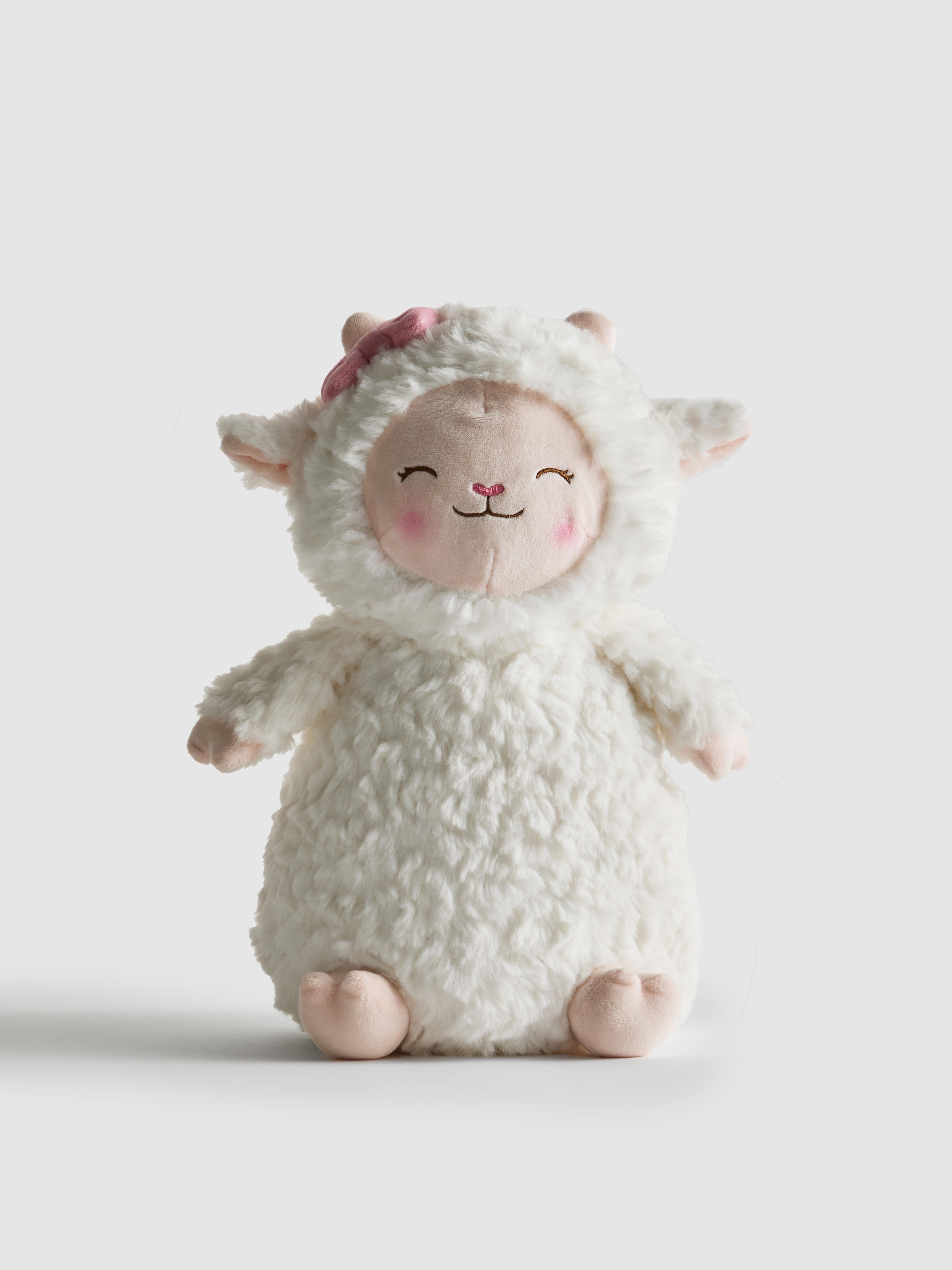 Peluche agneau à nœud