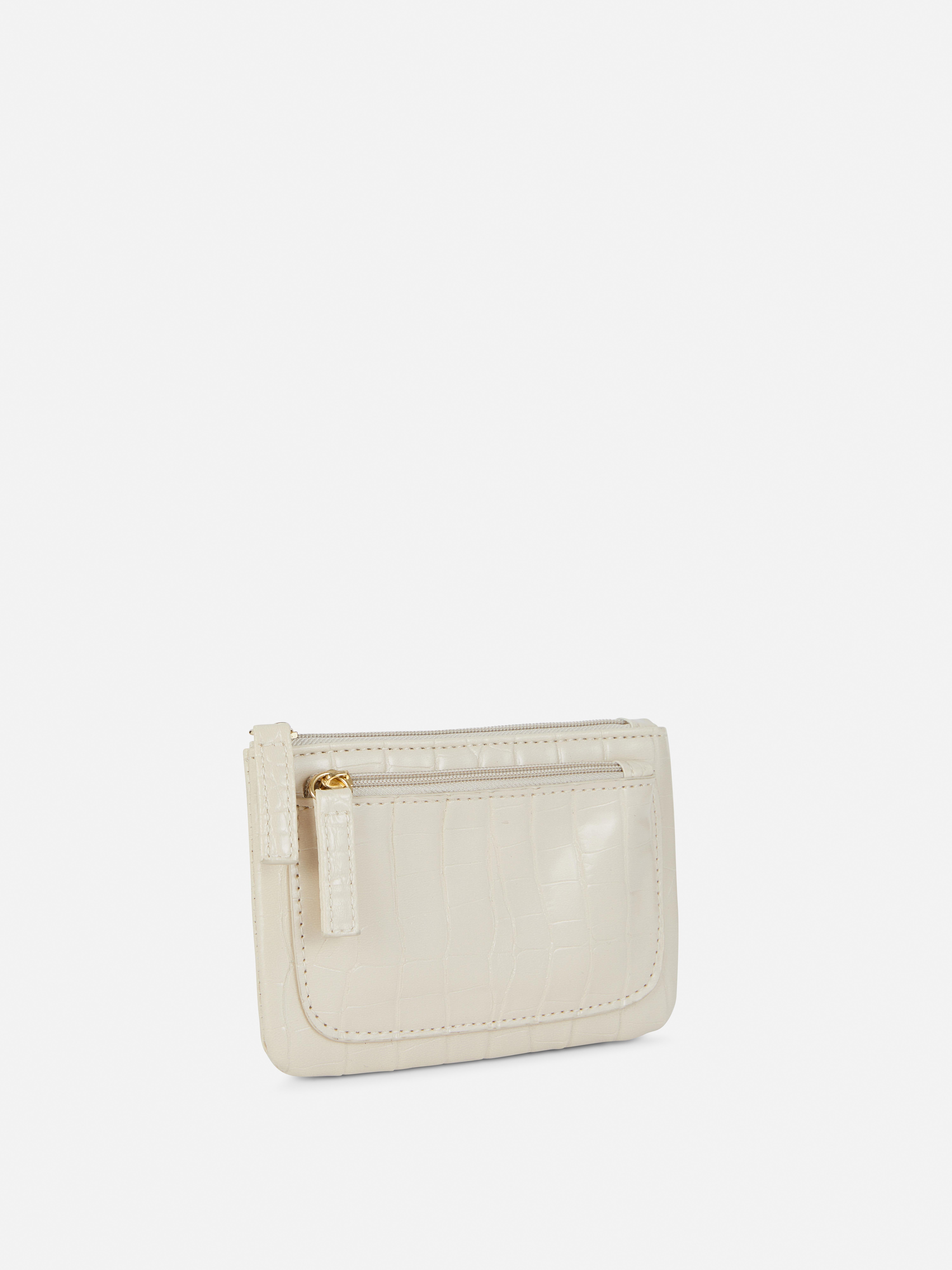 Porte-monnaie en simili cuir effet croco