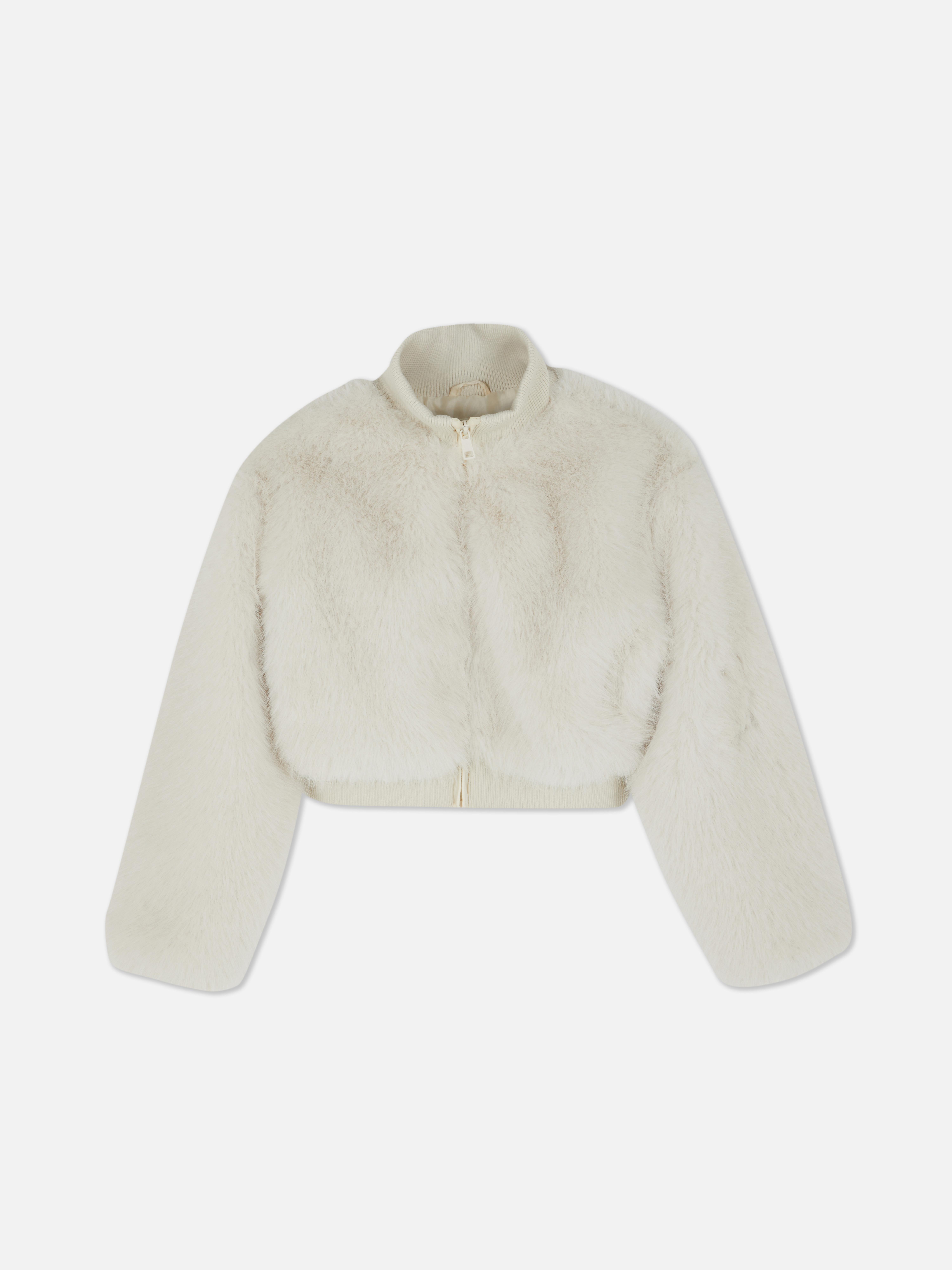 7-15yrs | Faux Fur Zip-Up Jacket