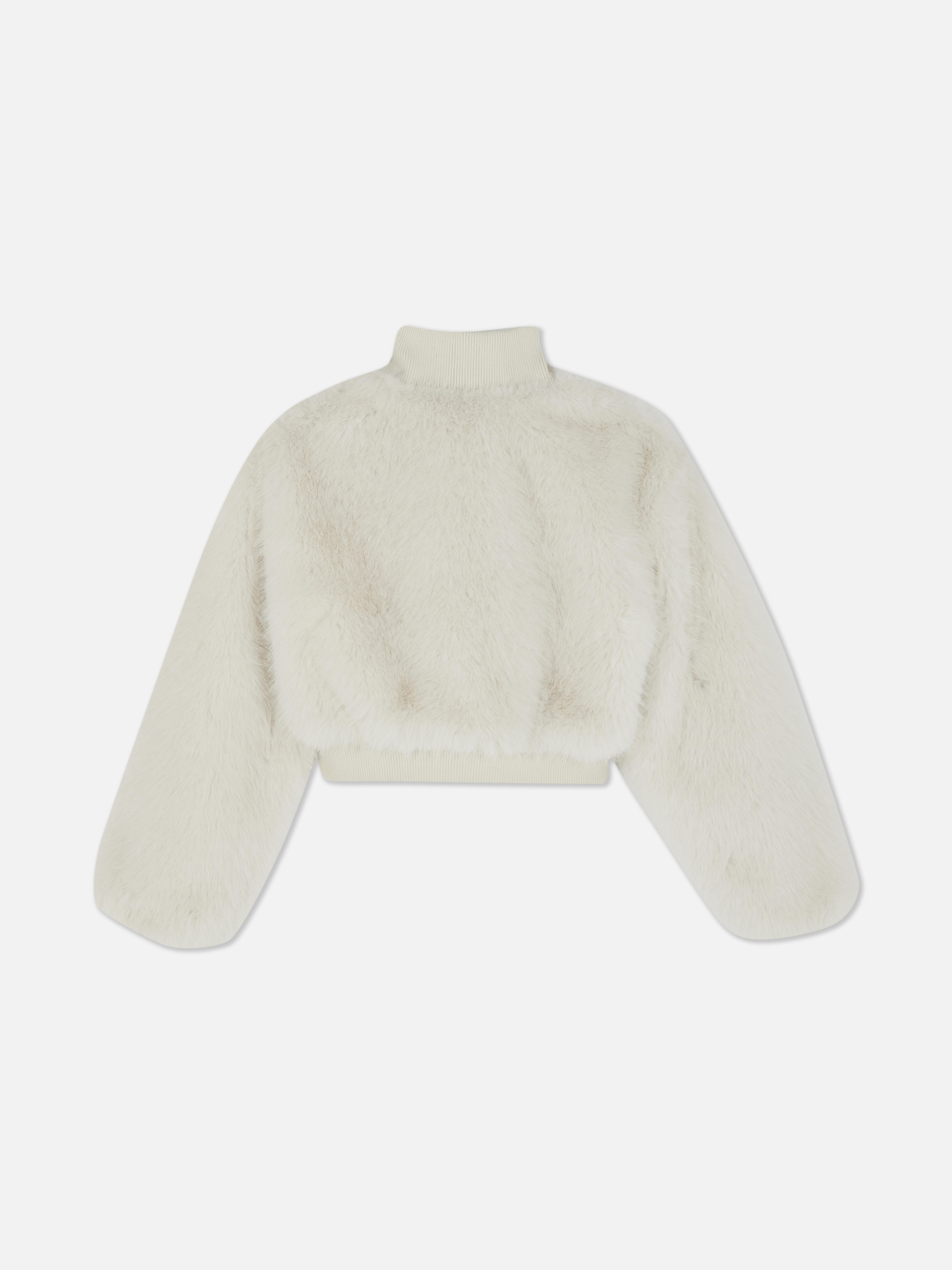 7-15yrs | Faux Fur Zip-Up Jacket